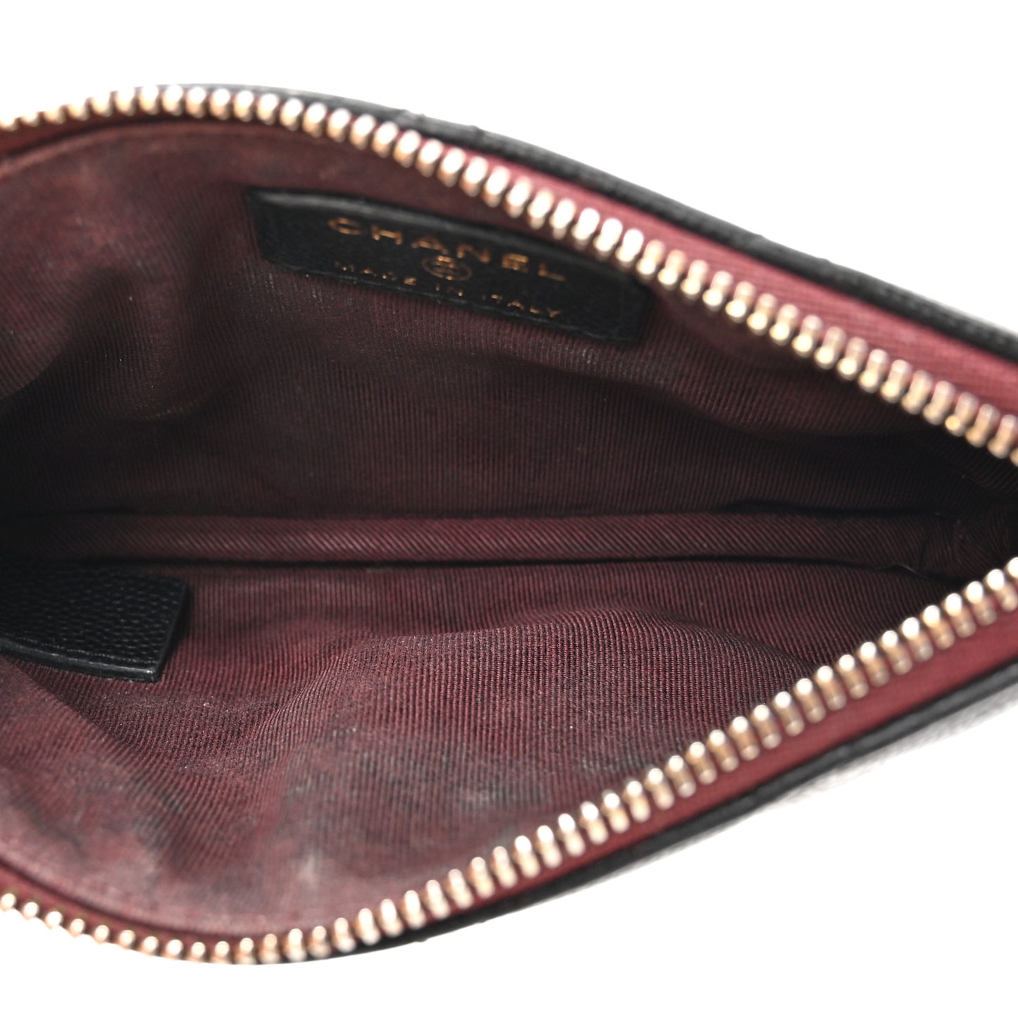 Caviar Quilted Small Pouch Black