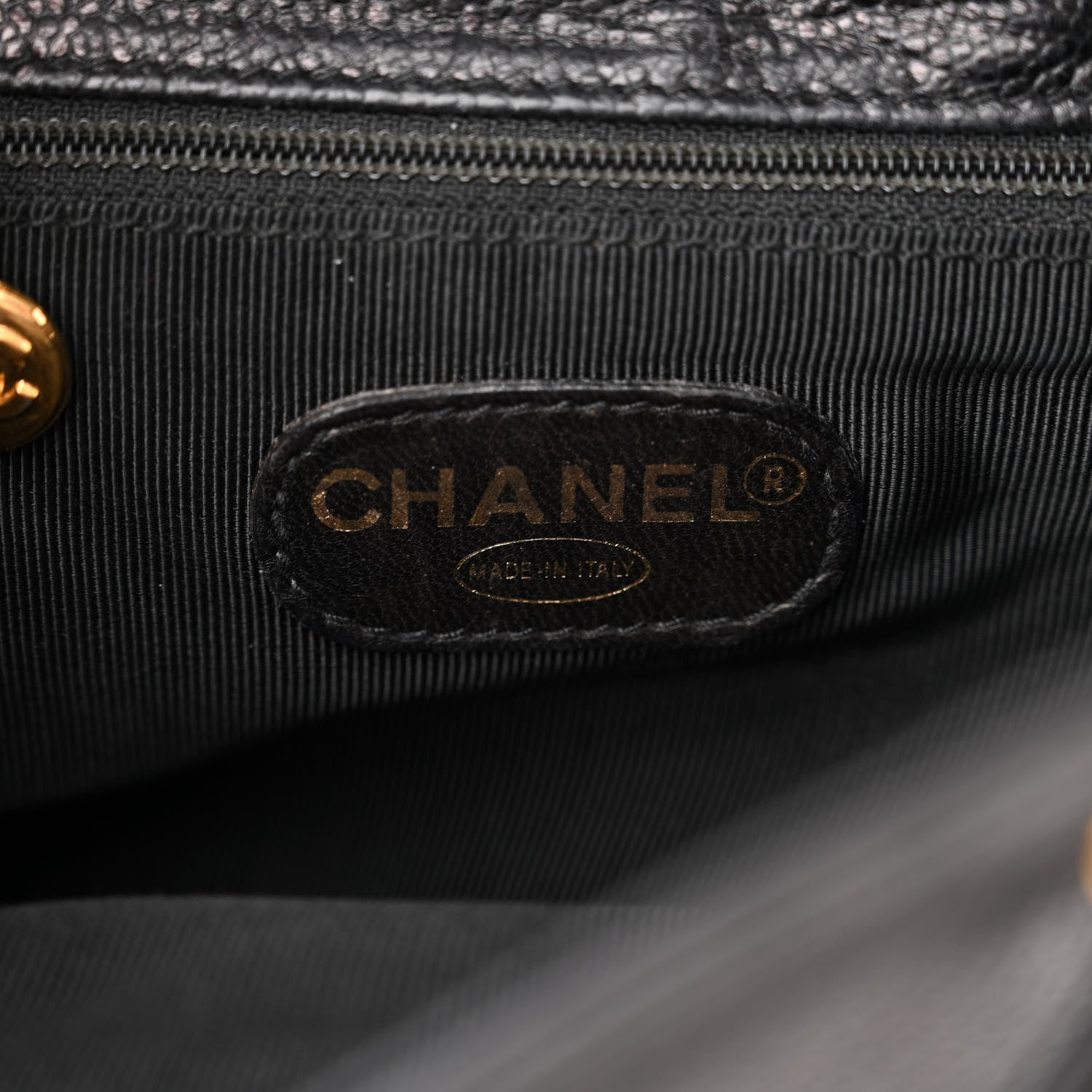 Chanel Caviar CC Backpack Black 6 of 12