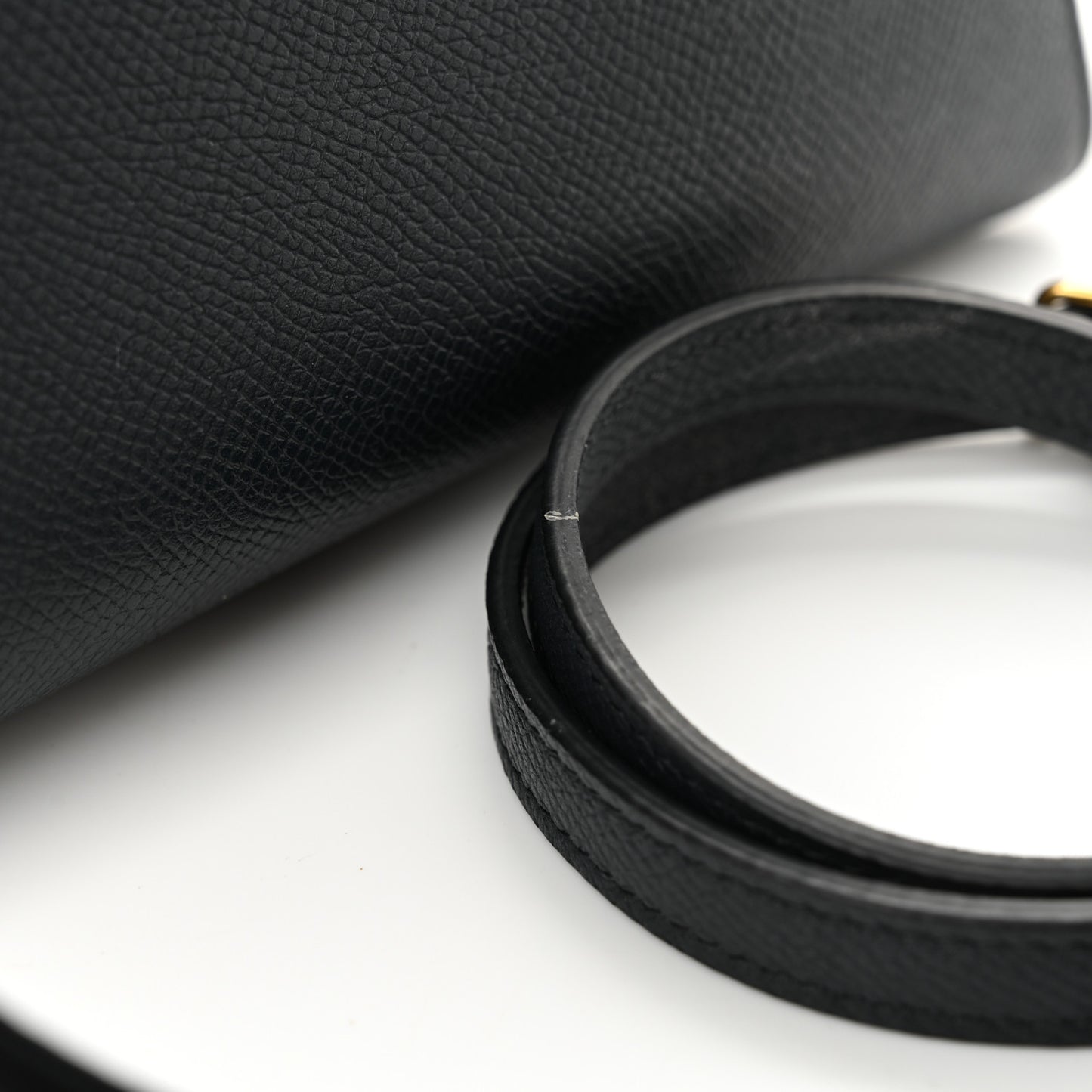 Grained Calfskin Nano Belt Bag Navy