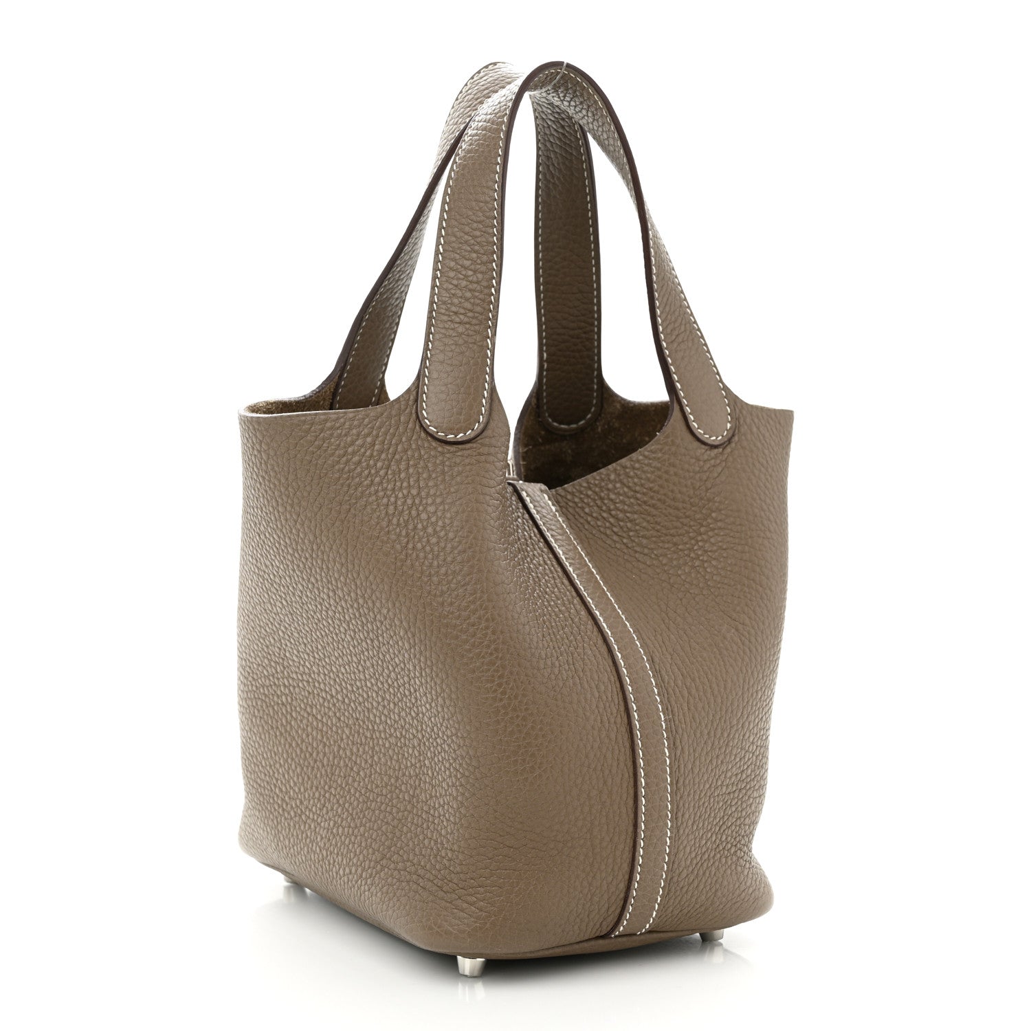 Hermes Taurillon Clemence Picotin Lock 18 PM Etoupe 3 of 10