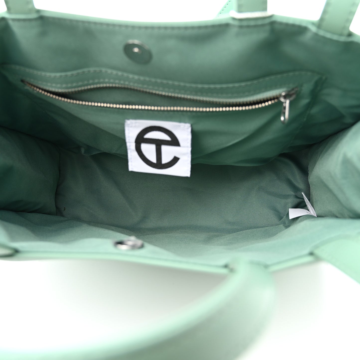 Vegan Leather Medium Shopping Bag Sage