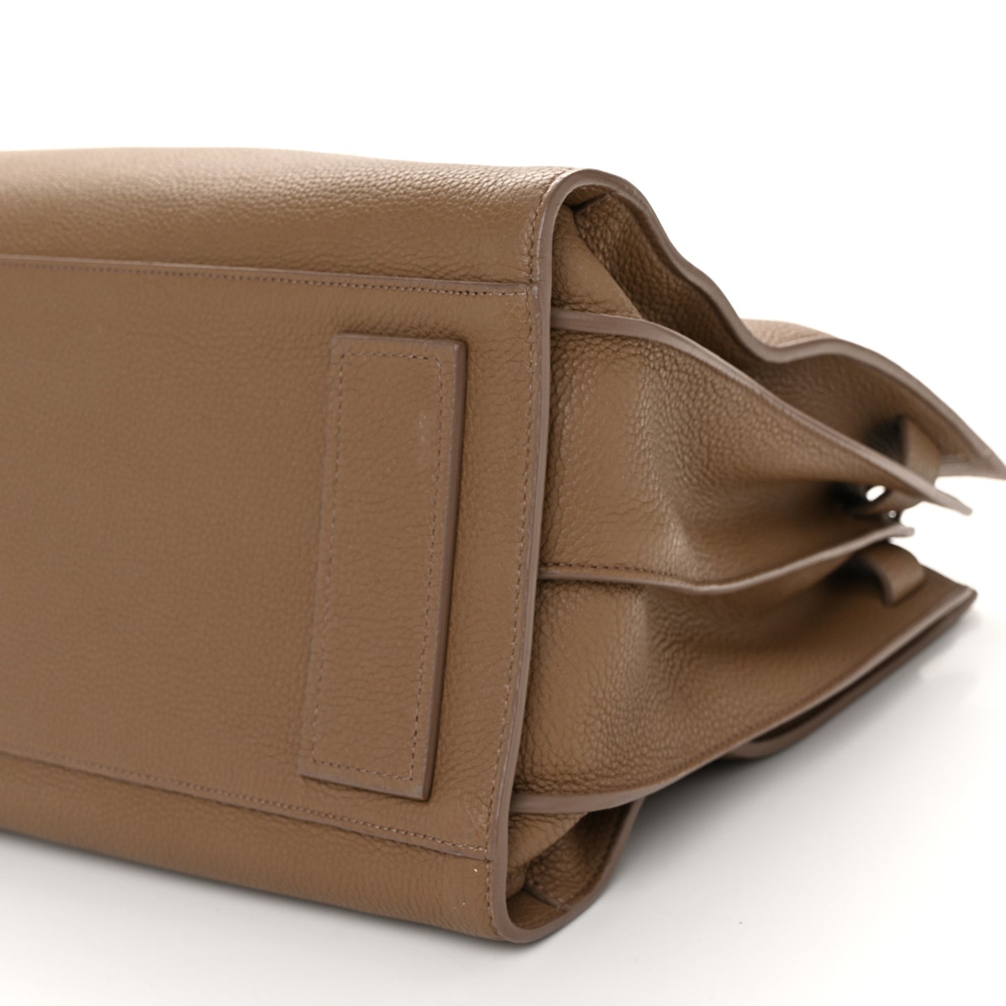 Grained Calfskin Medium Souple Sac De Jour Taupe