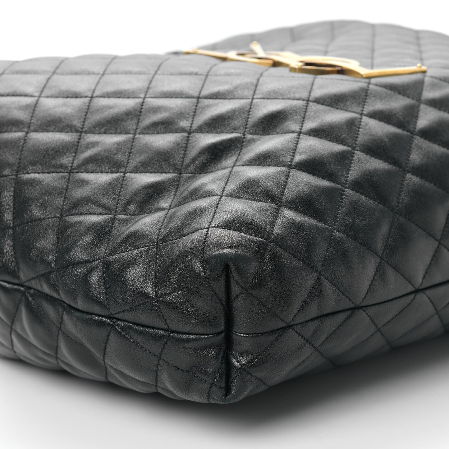 Lambskin Quilted Maxi Icare Shopping Tote Black