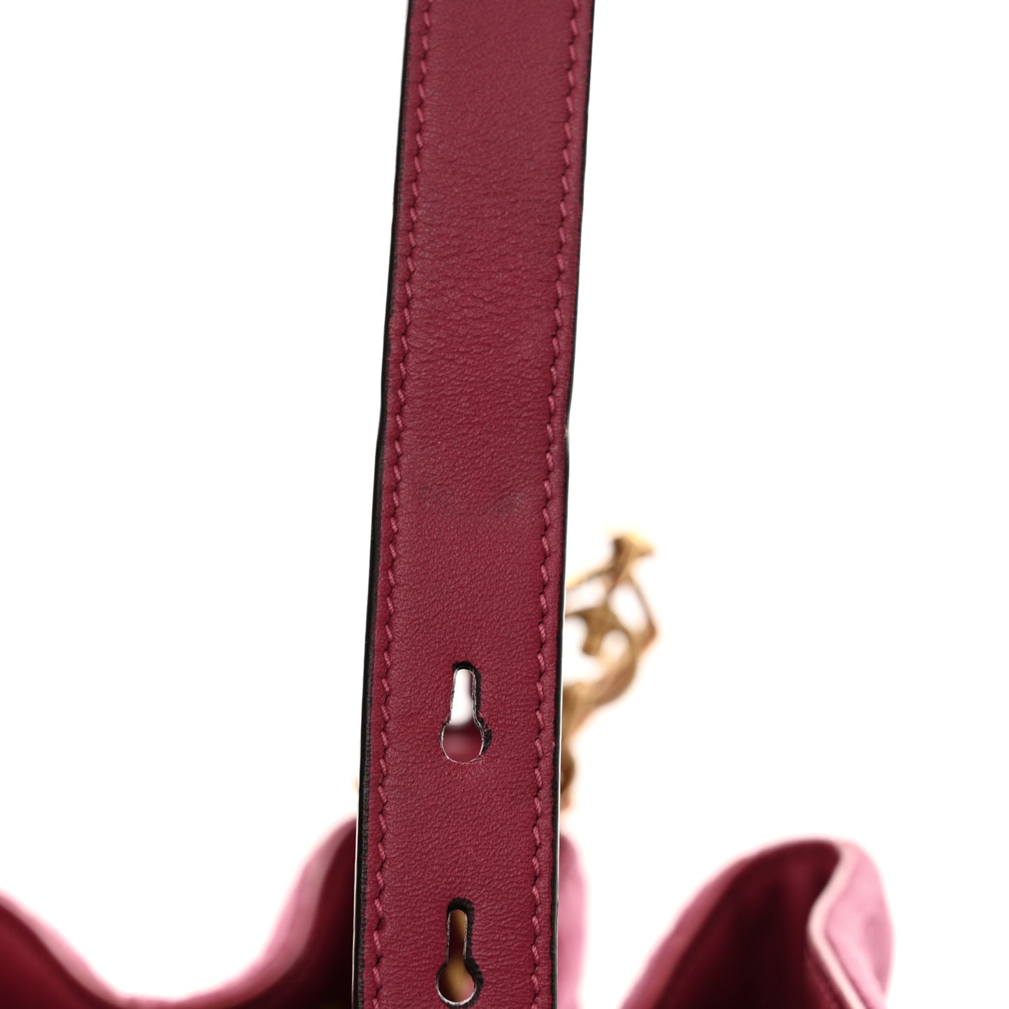 Velvet Matelasse GG Marmont Bucket Bag Light Raspberry Rose