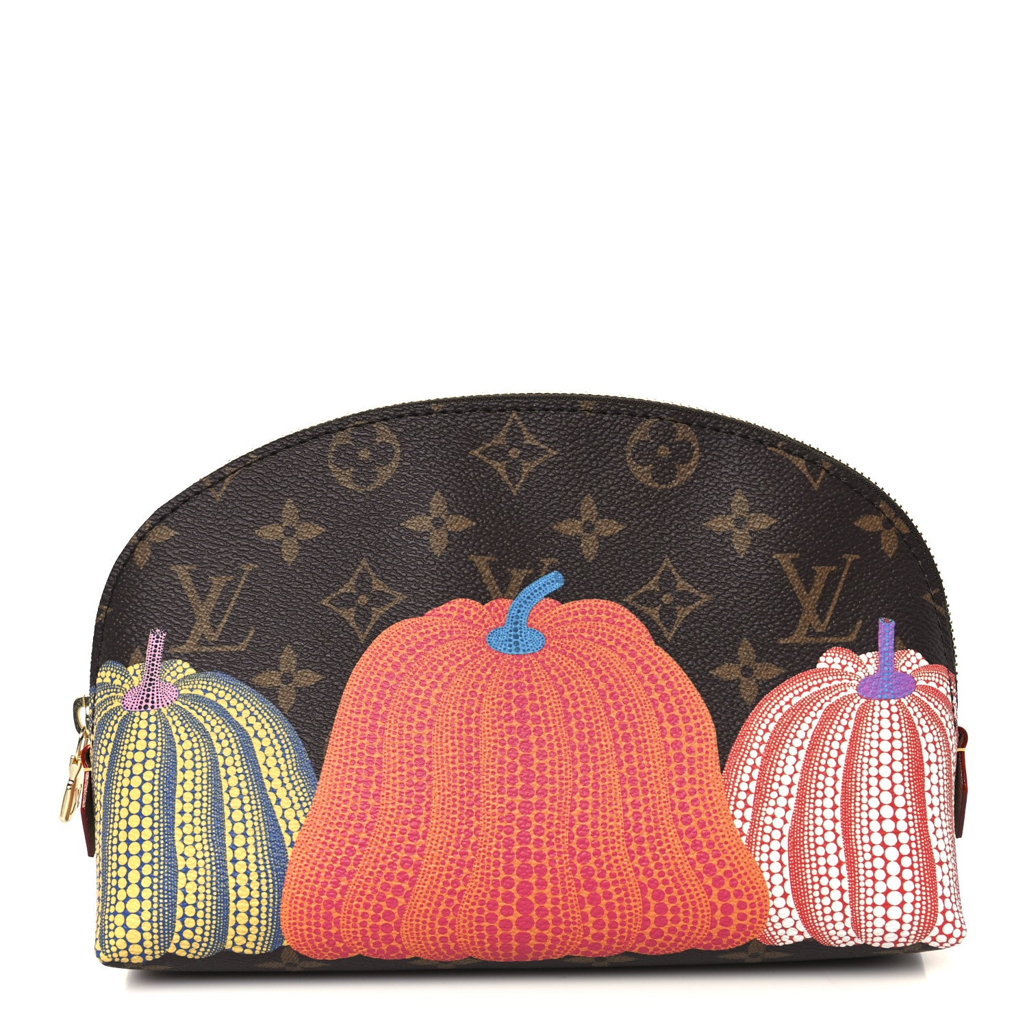 Louis Vuitton LV X YK Monogram Printed Kusama Pumpkin Cosmetic