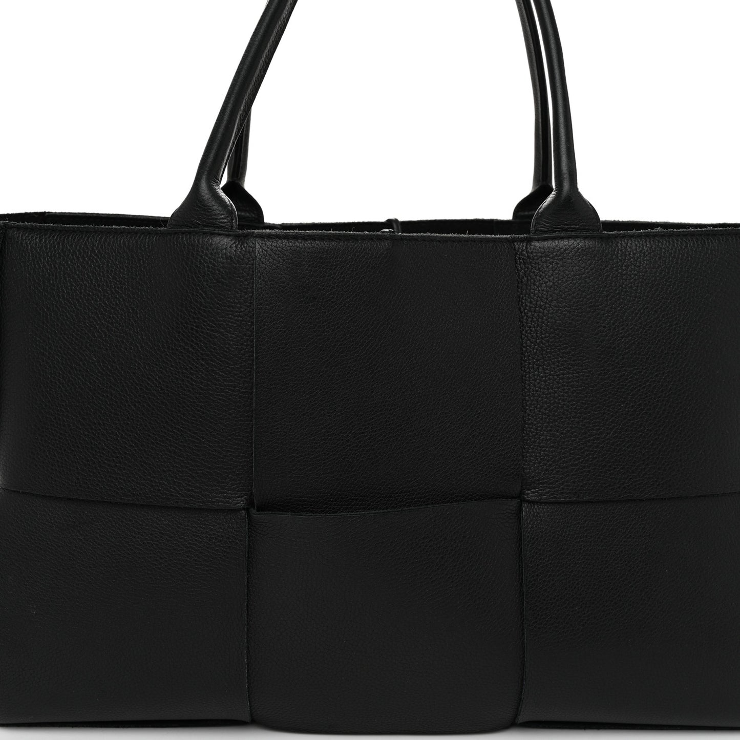 Nappa Maxi Intrecciato Arco Tote Black