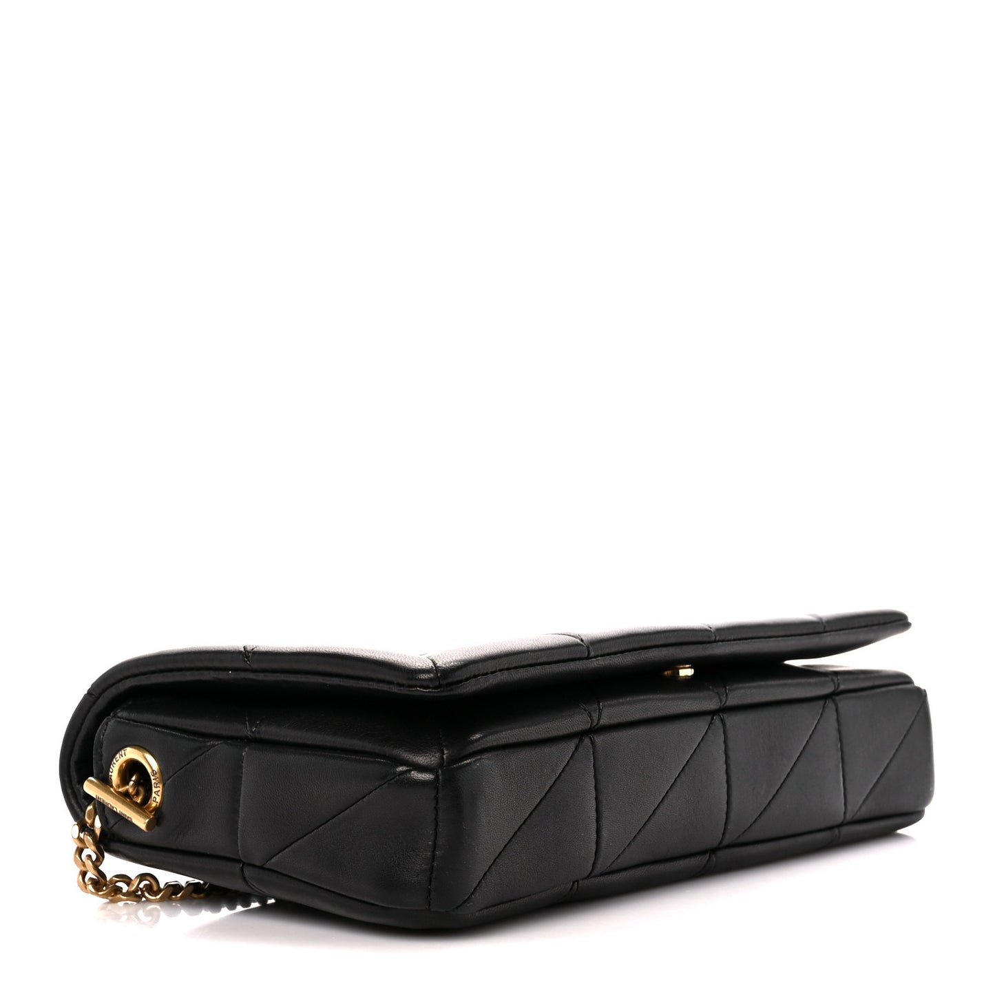 Lambskin Patchwork Monogram Medium Jamie Black