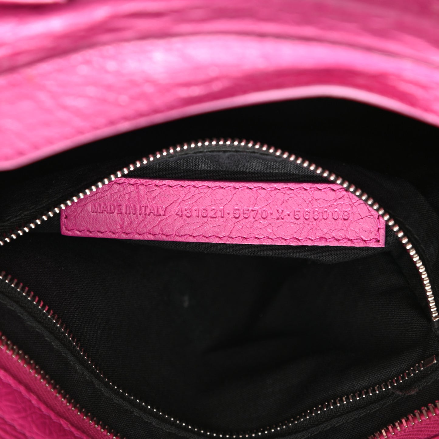 Agneau Classic Silver Hardware S City Rose Magenta