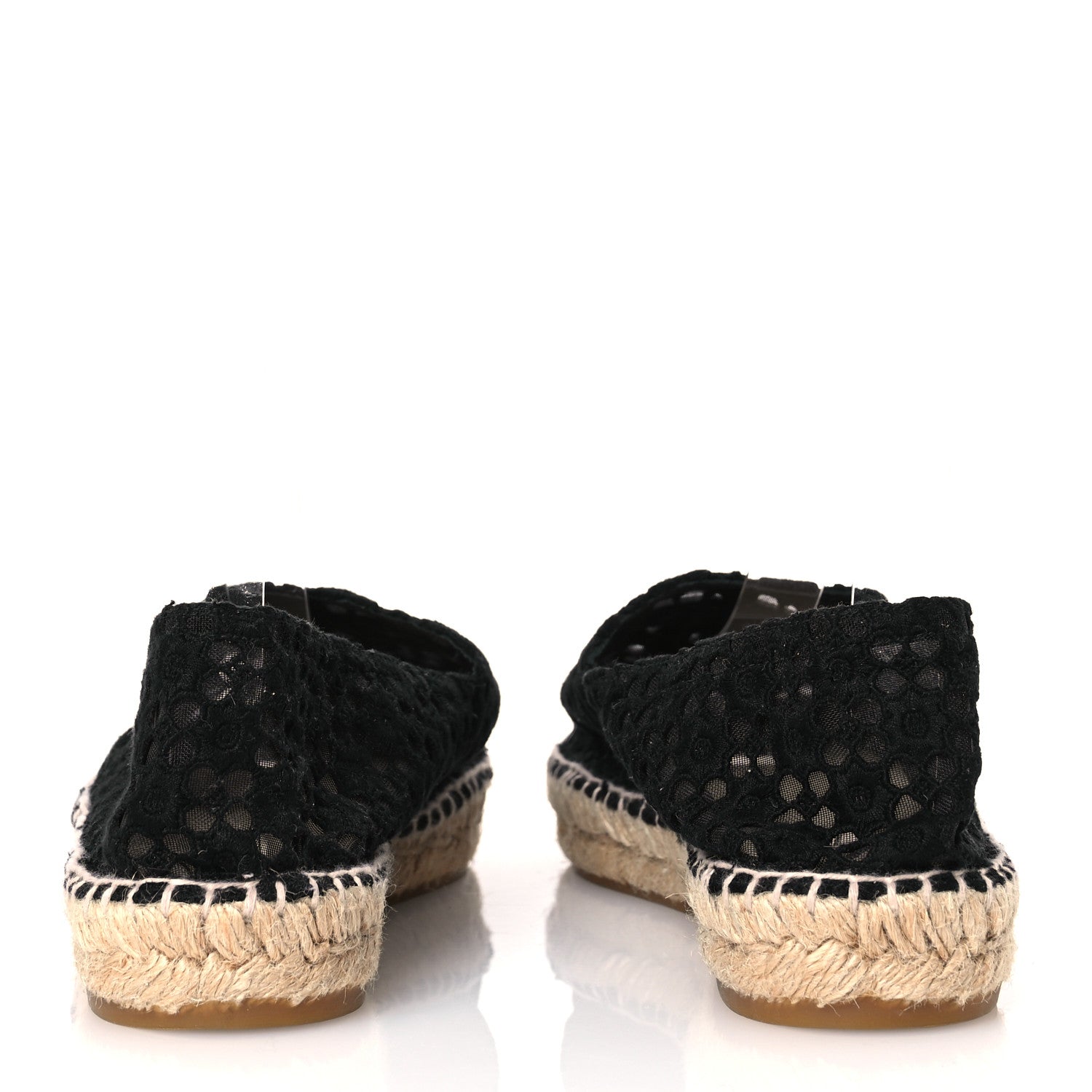 Chanel Lace Patent CC Espadrilles 40 Black 6 of 12