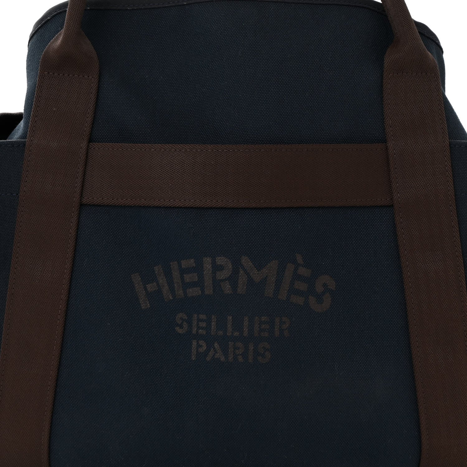 Hermes Canvas The Grooming Bag Bleu Navy Feu 8 of 10