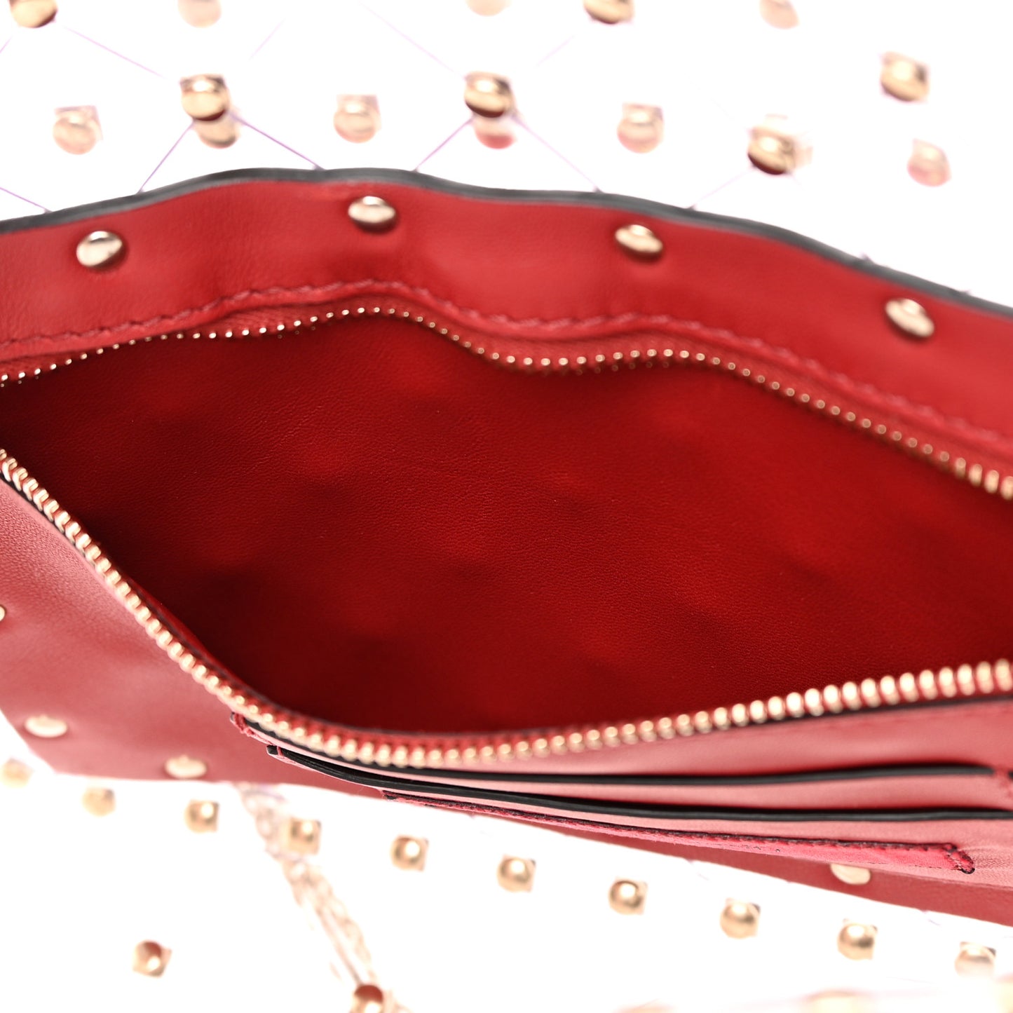PVC Medium Rockstud Spike Shoulder Bag