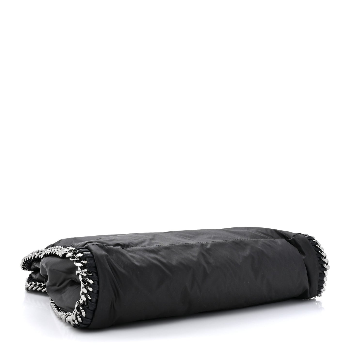 Nylon Quilted Small Falabella Tote Black
