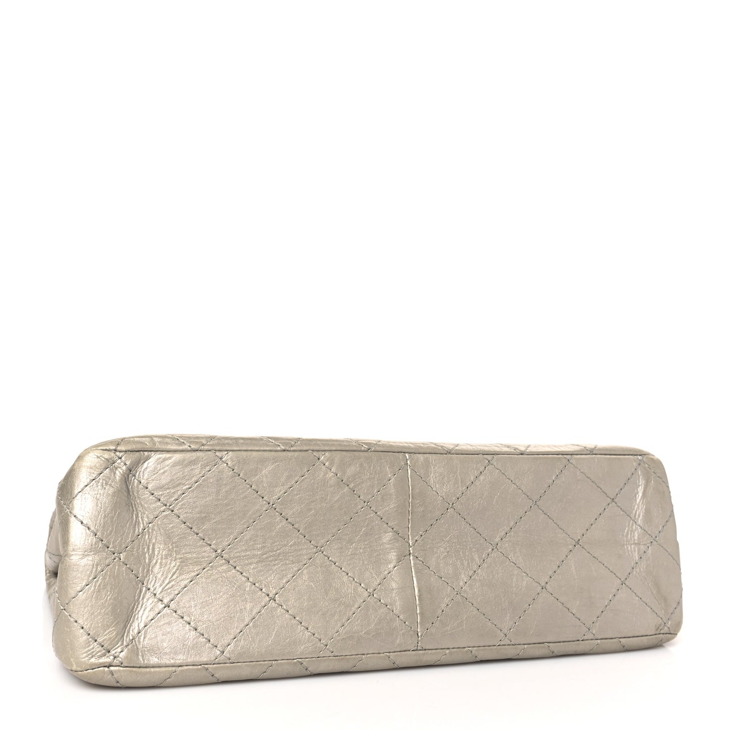 Metallic Aged Calfskin Quilted 2.55 Reissue 227 Flap Grey