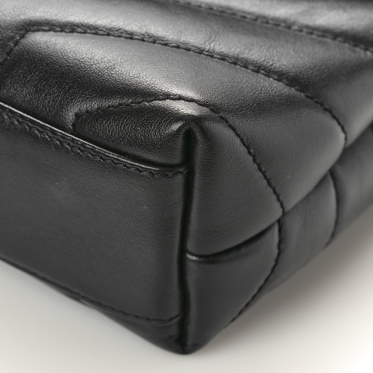 Saint Laurent Calfskin Y Quilted Monogram Monochrome Toy Loulou Crossbody Bag Black 11 of 11