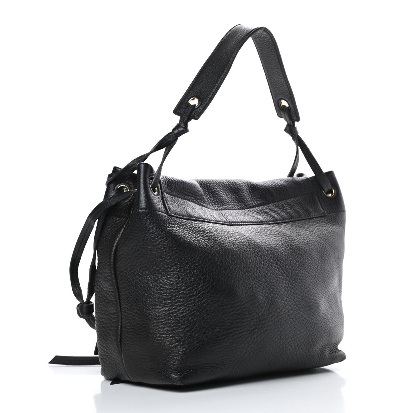 Cervo Flap Shoulder Bag Black