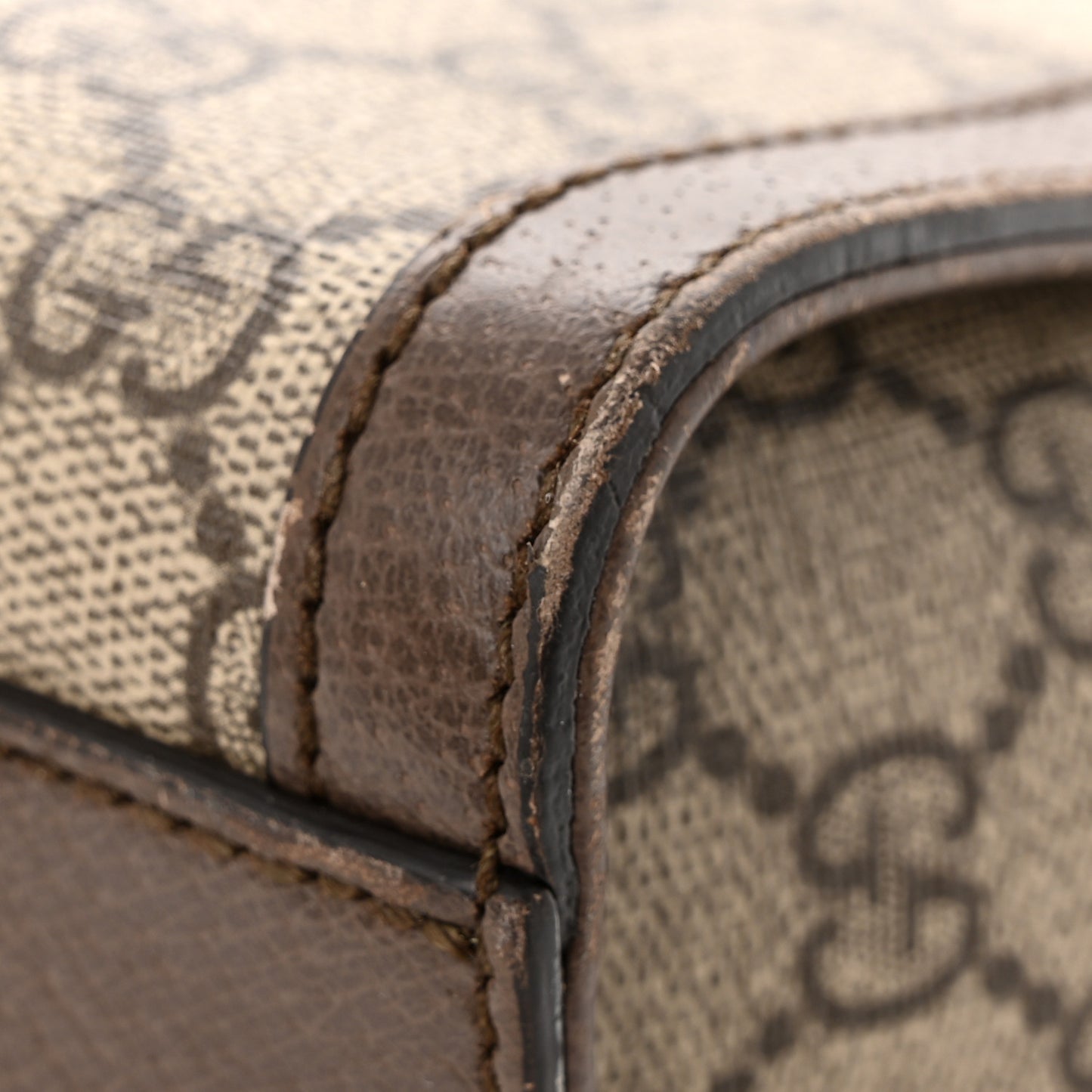 GG Supreme Monogram Small Ophidia Tote Bag Brown