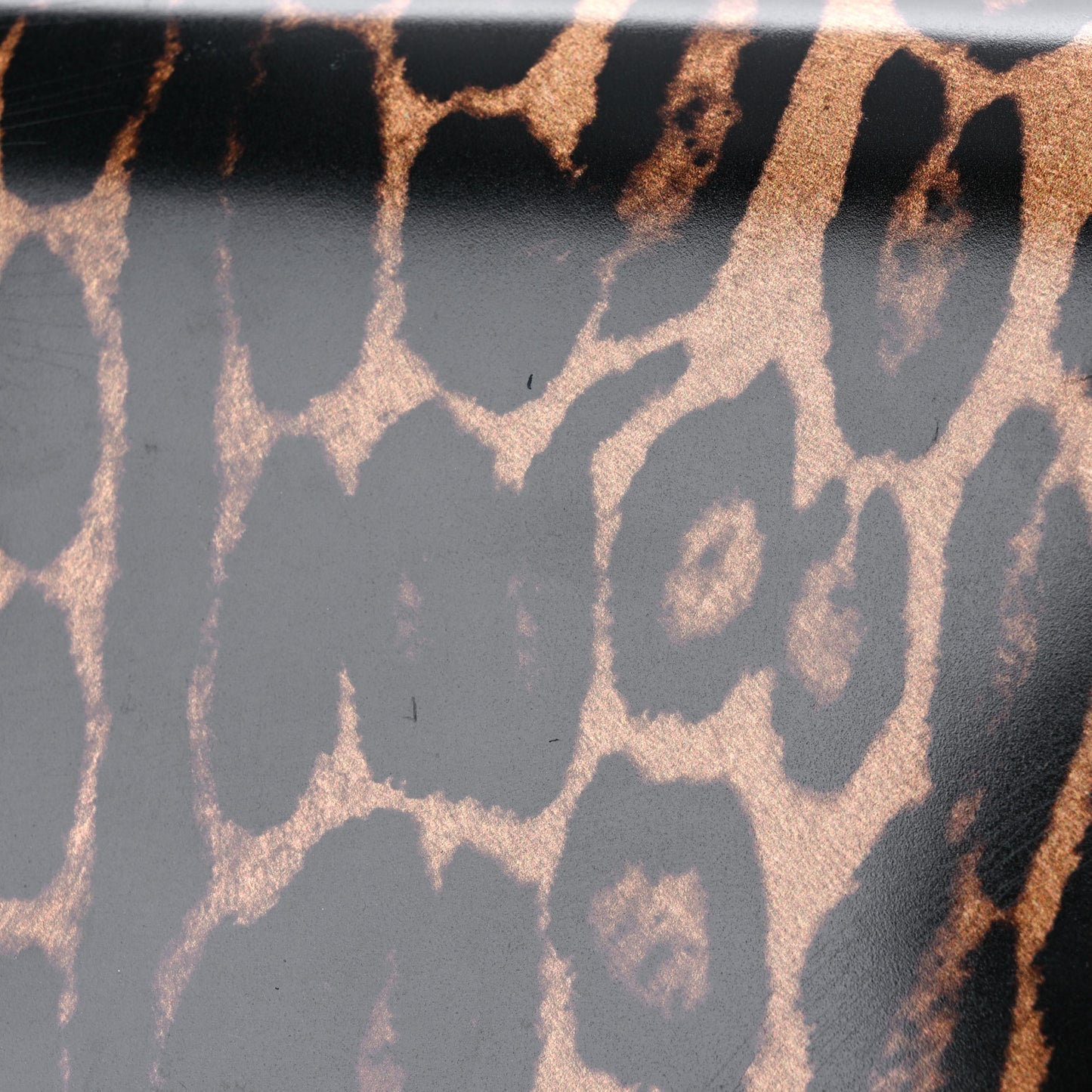 Calfskin Leopard Small Grace Bag Black