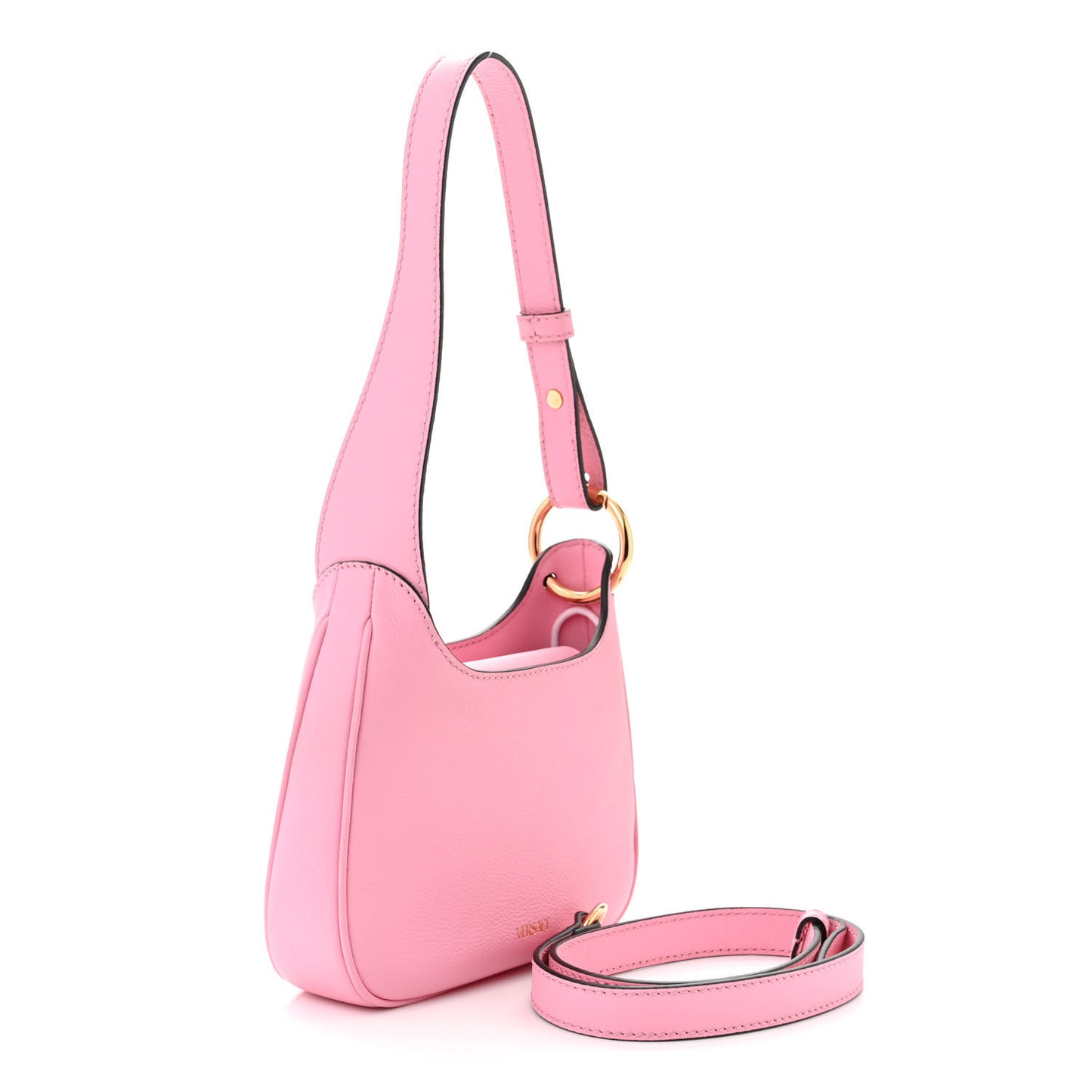 Calfskin La Medusa Small Hobo Crossbody Pink