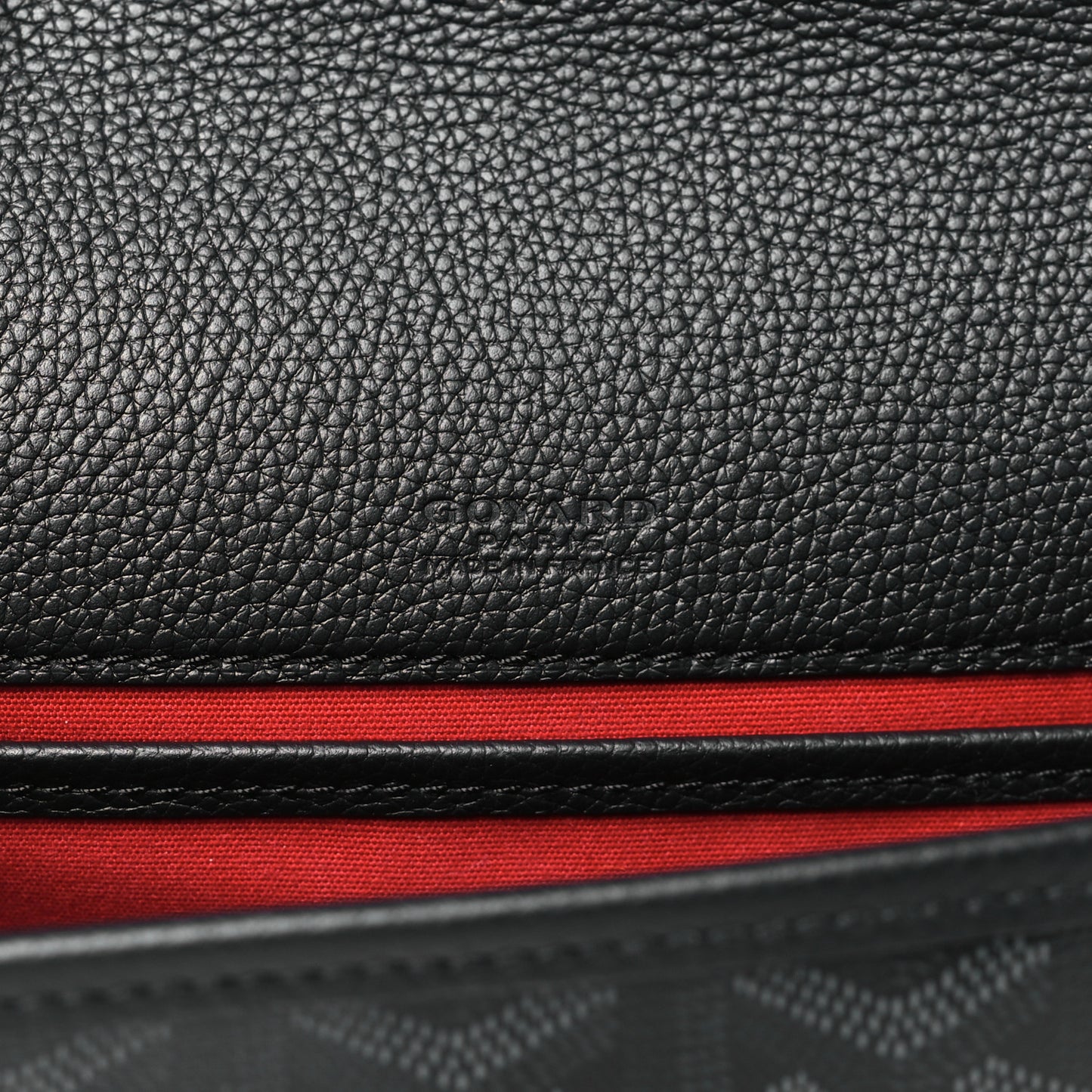 Goyardine Belvedere III PM Messenger Bag Jet Black