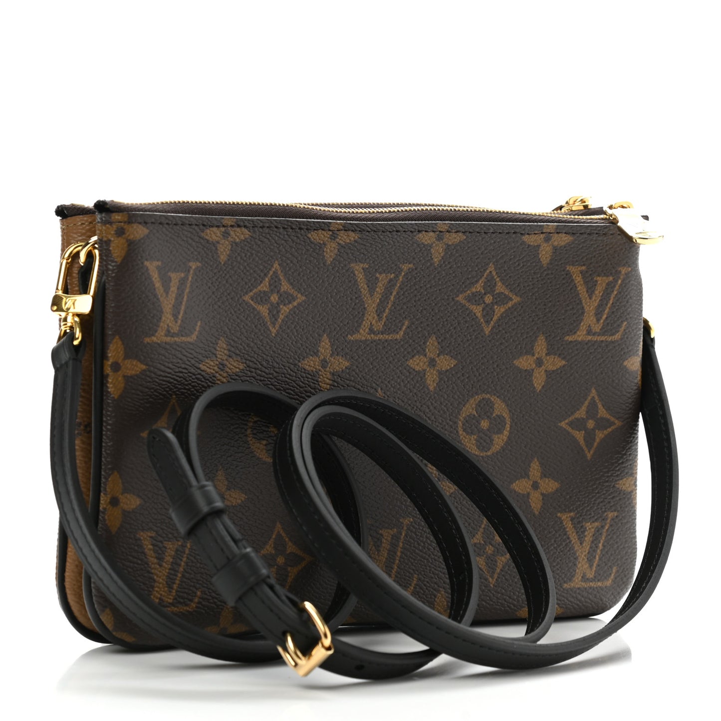 Reverse Monogram Giant Double Zip Pochette