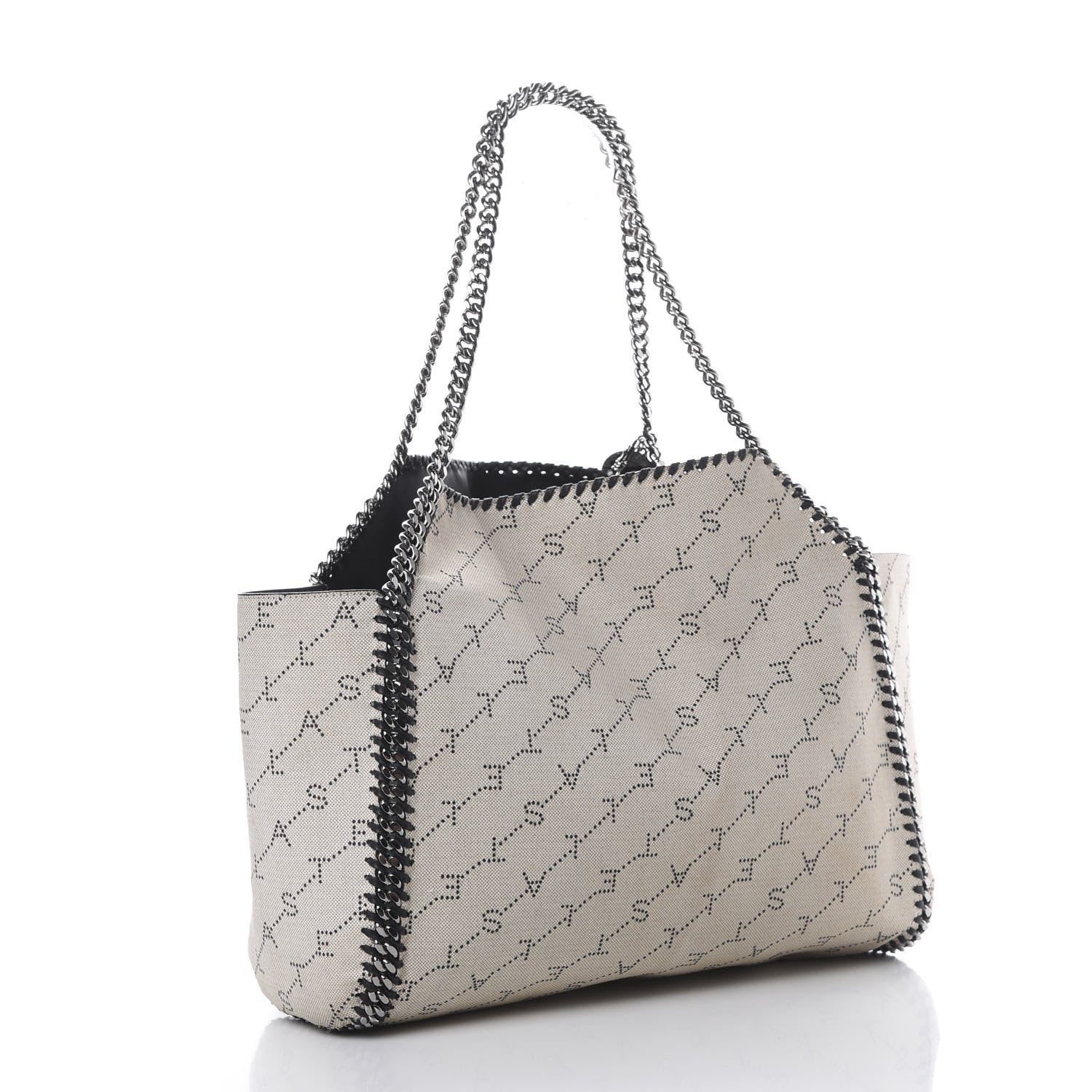 Stella McCartney Canvas Logo Falabella Reversible Tote Sand 4 of 20