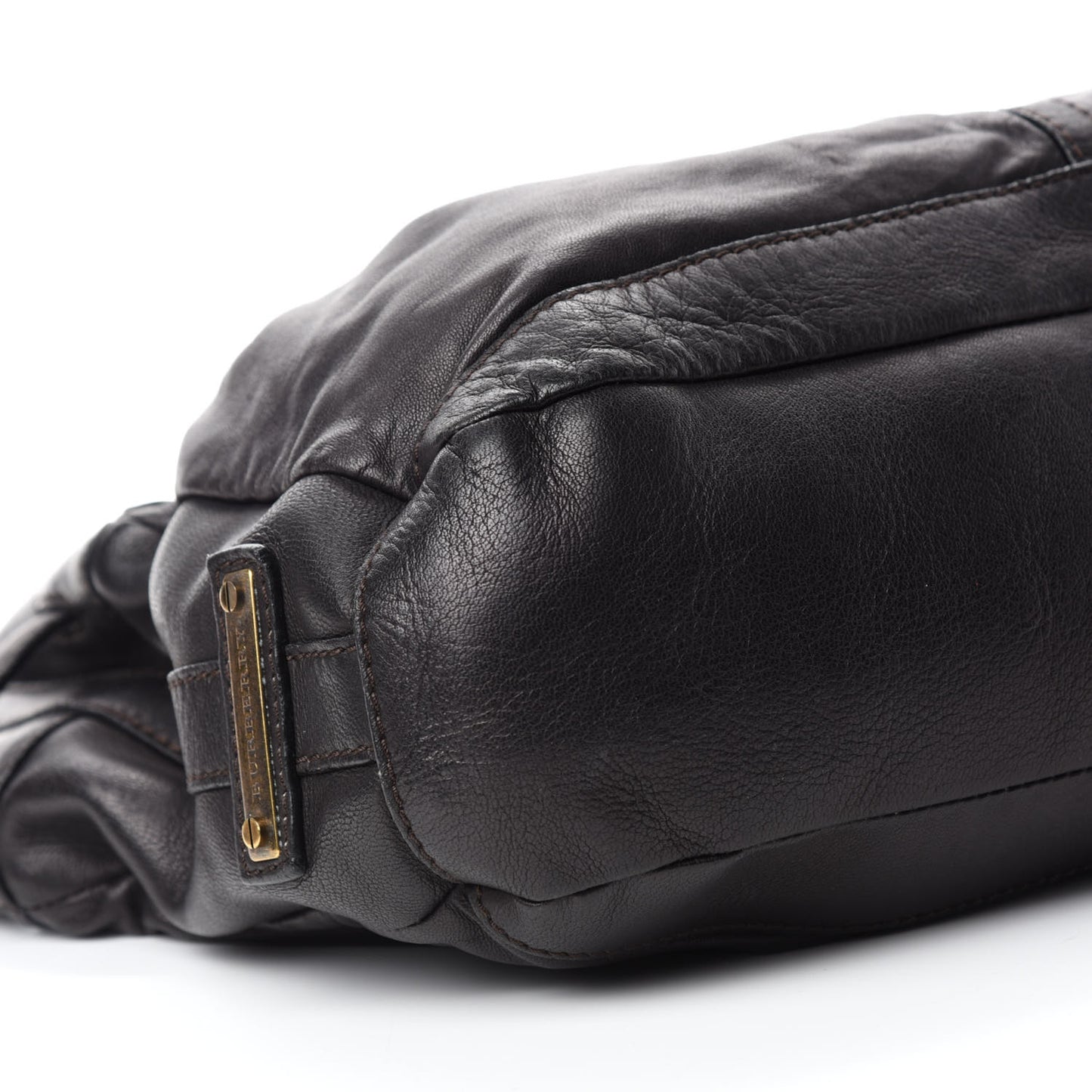 Calfskin Medium Hobo Dark Chocolate