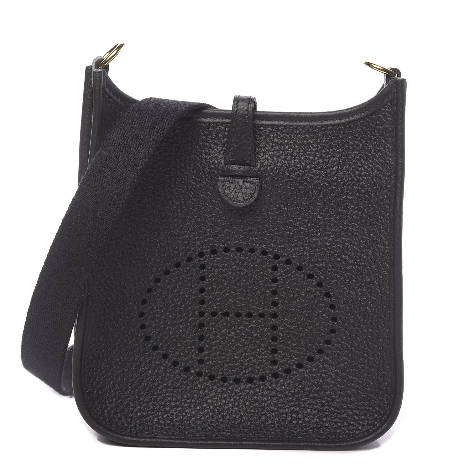 Hermes Taurillon Clemence Evelyne TPM Black 1 of 11