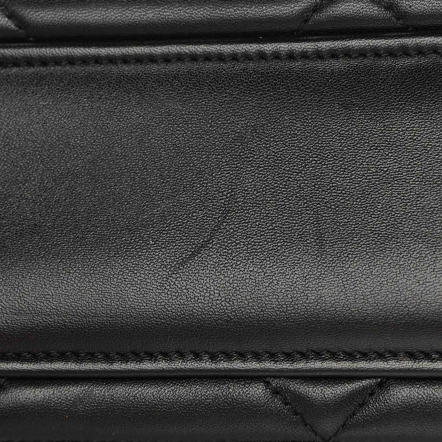 Nappa Triangle Stitched Large Spectrum Bag Black