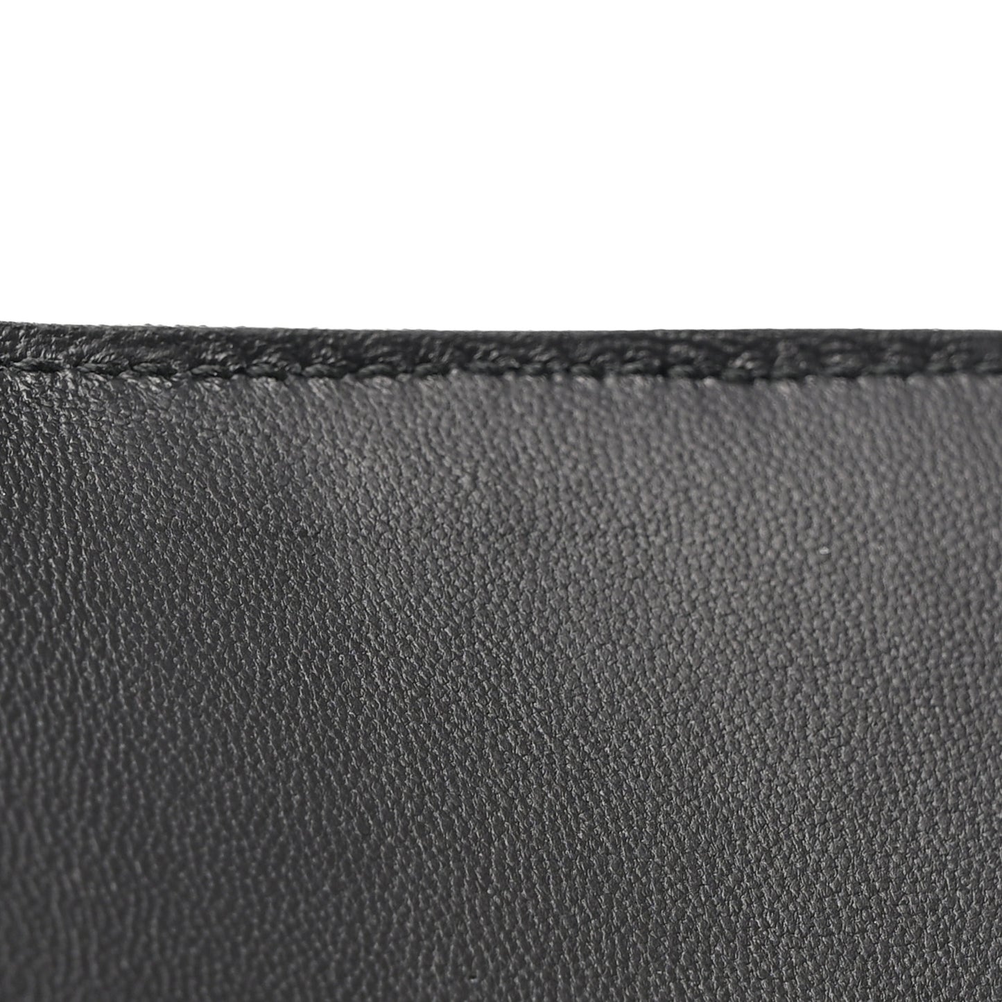 ALEXANDER MCQUEEN Calfskin Studded Wallet on Chain Black