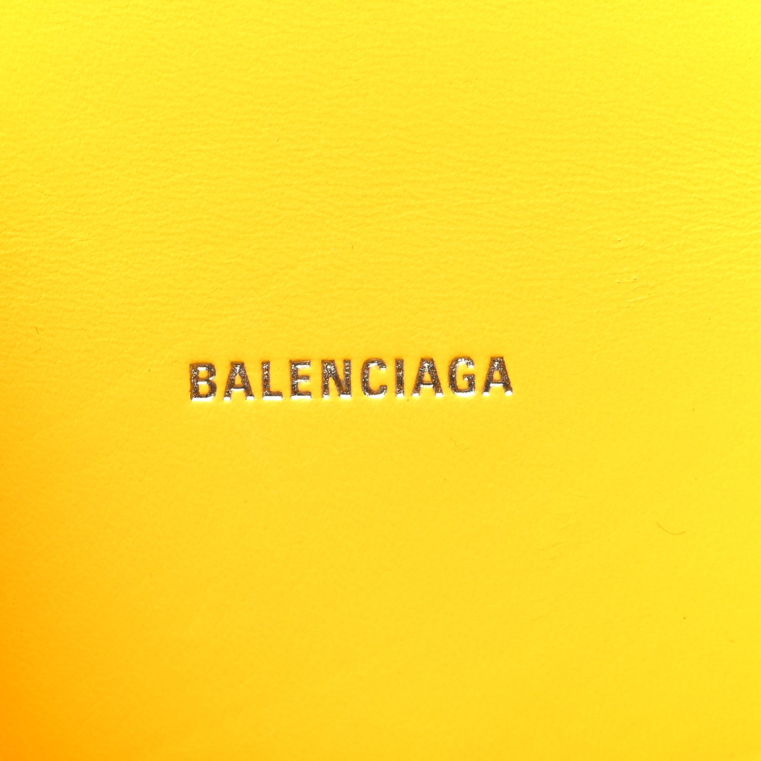 Balenciaga Shiny Box Calfskin Hourglass Top Handle Bag XS Yellow 6 of 15