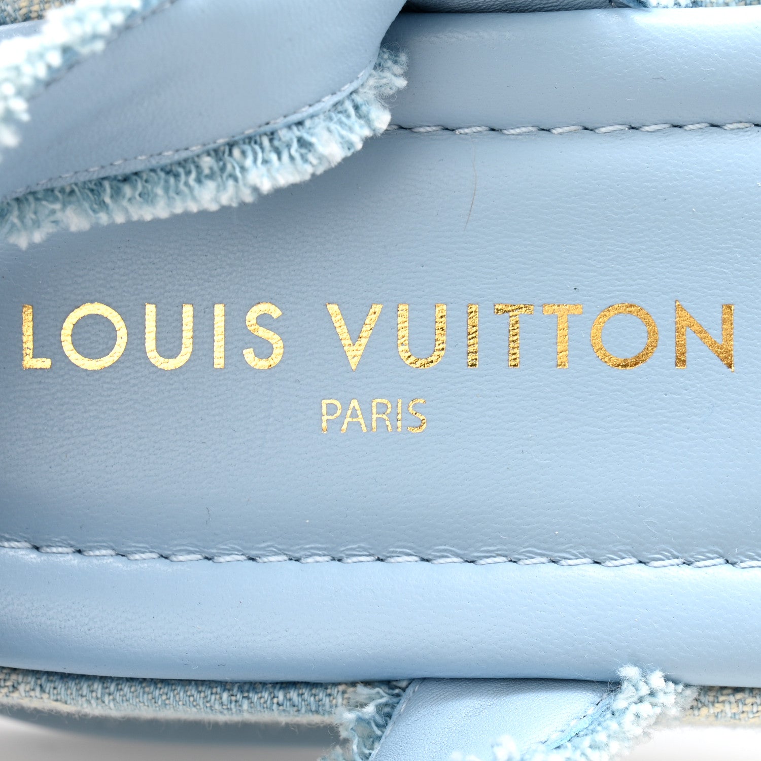 Louis Vuitton Denim Maya Flatform Sandals 38 Light Blue 6 of 9