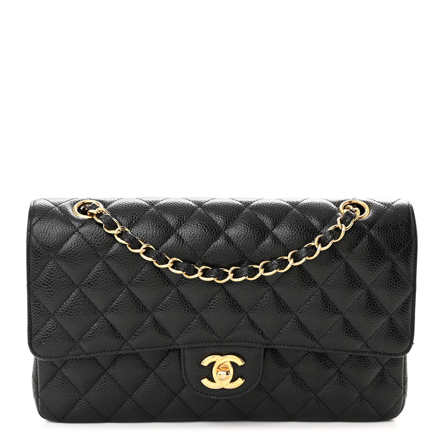 Chanel Caviar Quilted Medium Double Flap Black 1 of 13