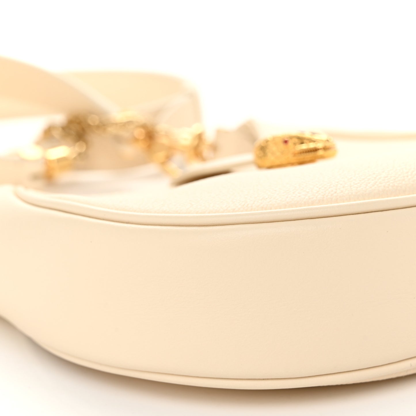 Calfskin Serpenti Forever Mini Hobo Ivory Opal