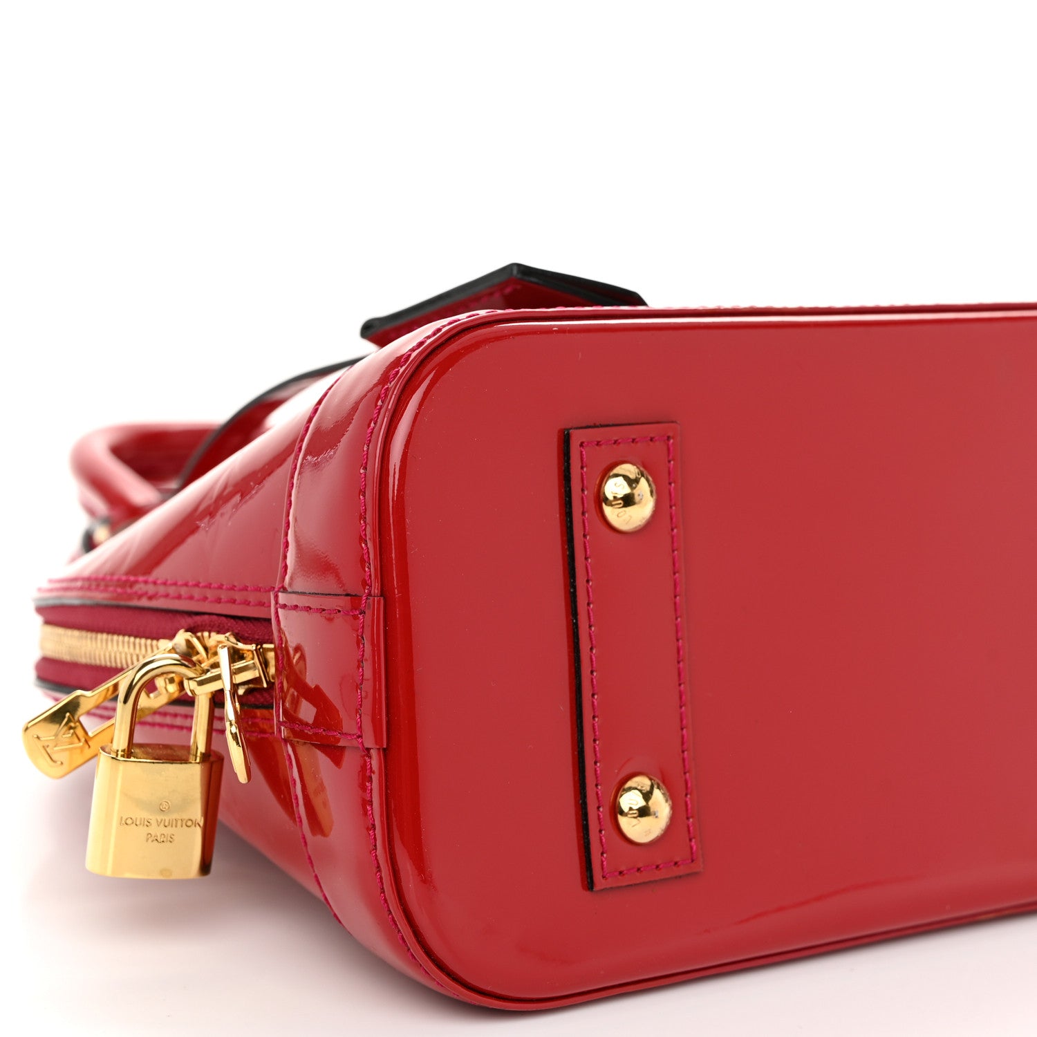 Louis Vuitton Vernis Alma BB Cherry 9 of 10