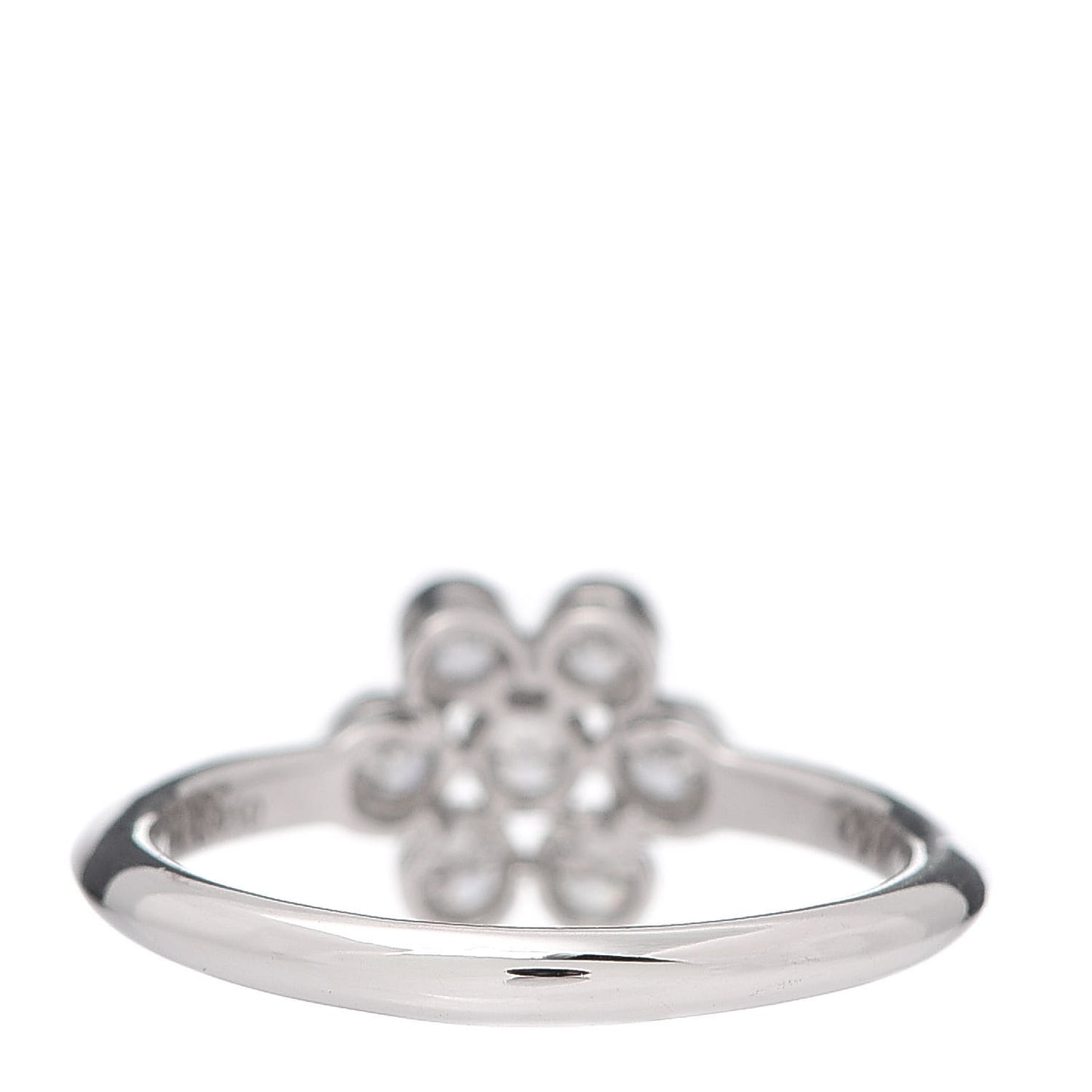 Platinum Diamond Enchant Flower Ring 48 4.5