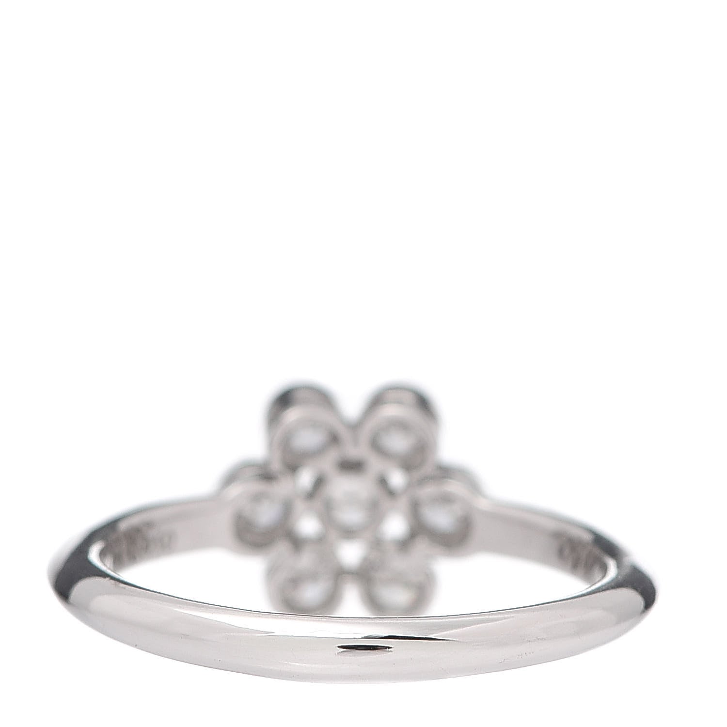 Tiffany Platinum Diamond Enchant Flower Ring 48 4.5 3 of 5