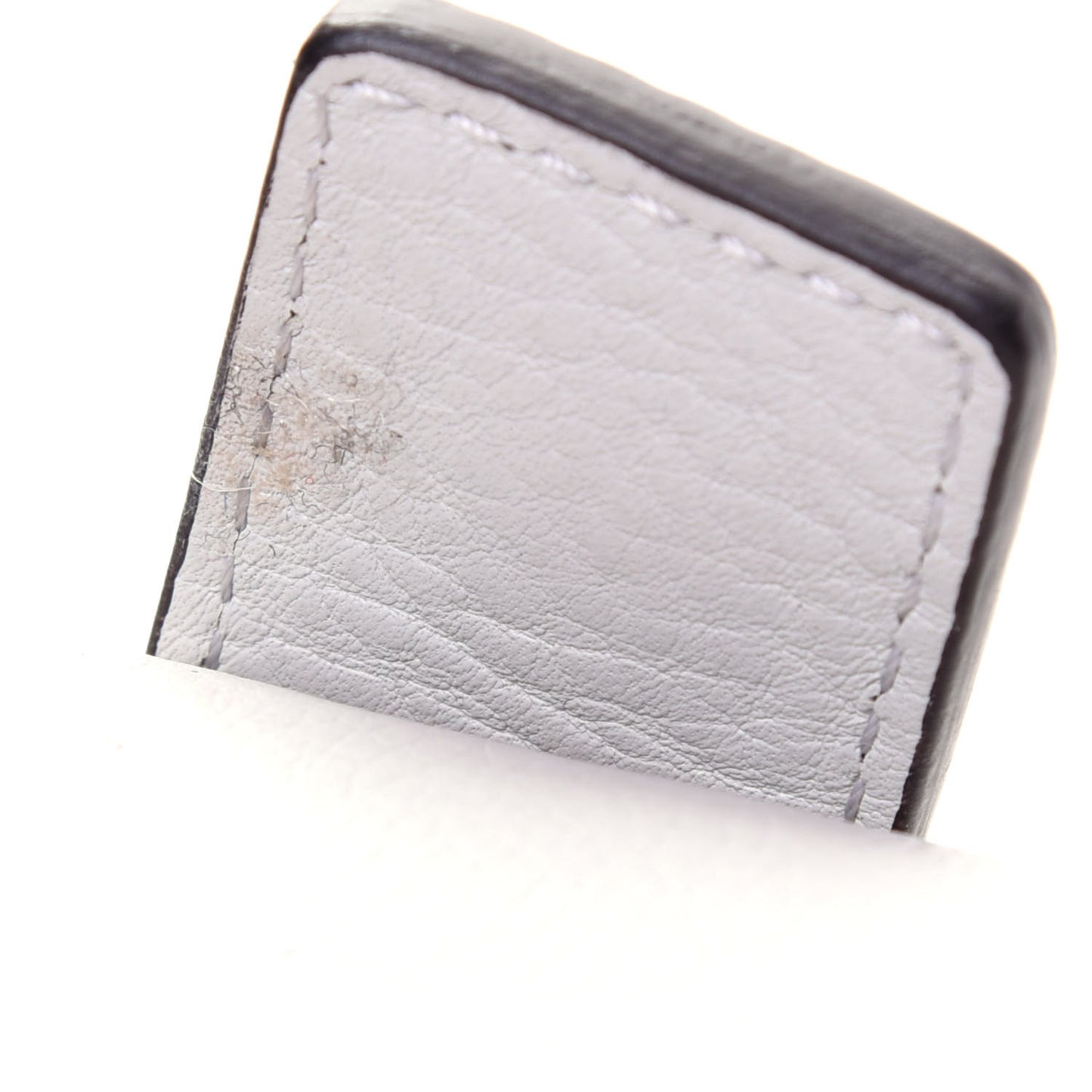 Suede Calfskin Mini Faye Backpack Airy Grey