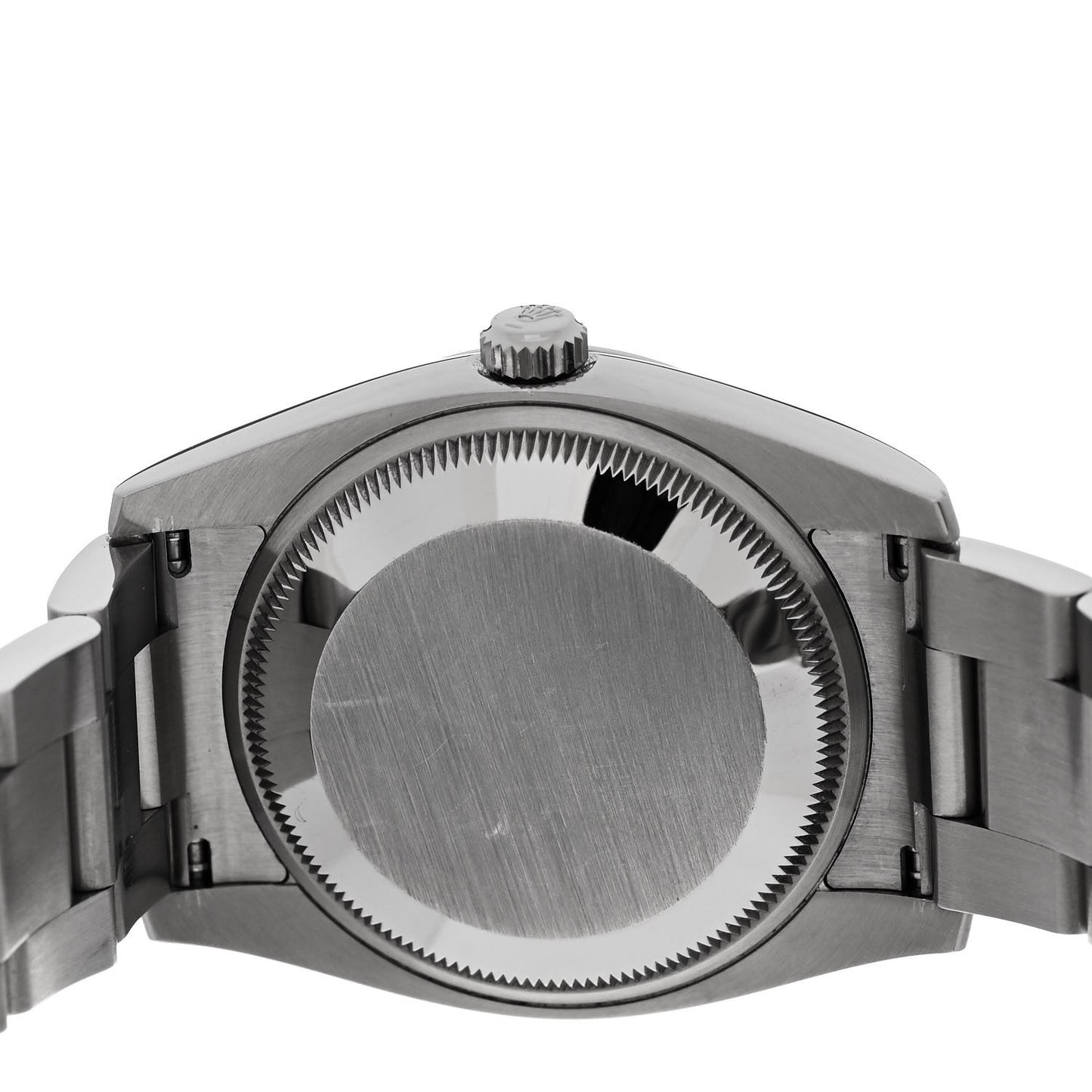 Stainless Steel 34mm Oyster Perpetual Watch Champagne 114200