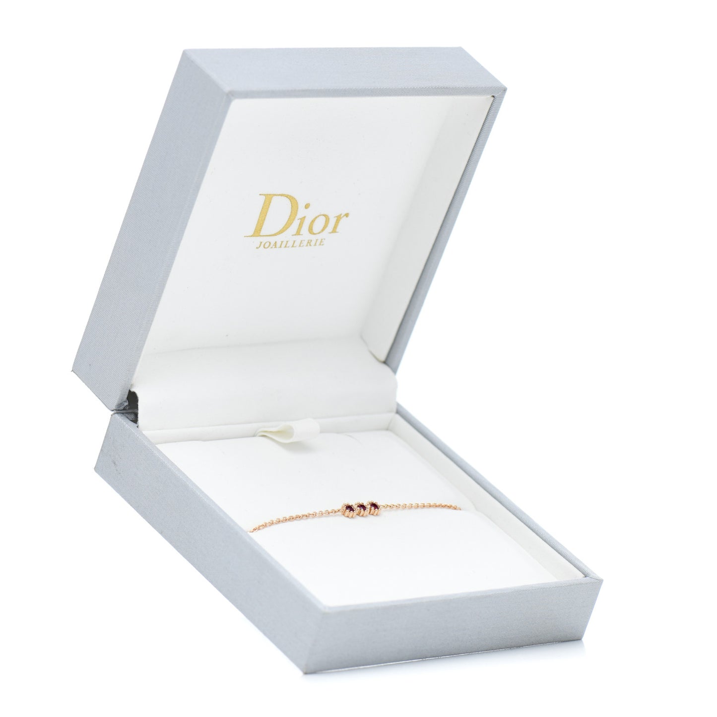 18K Yellow Gold Ruby Mimirose Pendant Bracelet