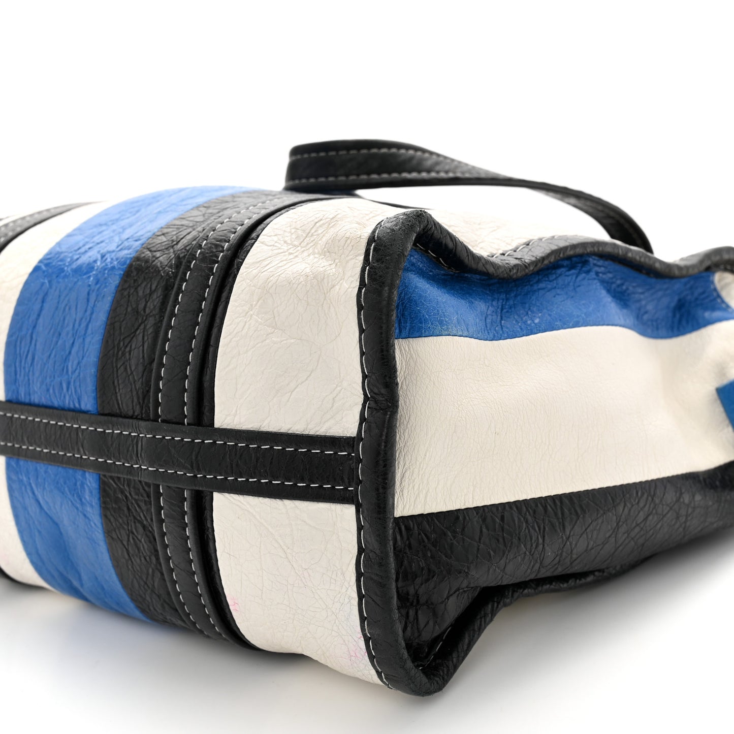 Agneau Arena Multicolore S Bazar Shopper Tote Bleu White Black