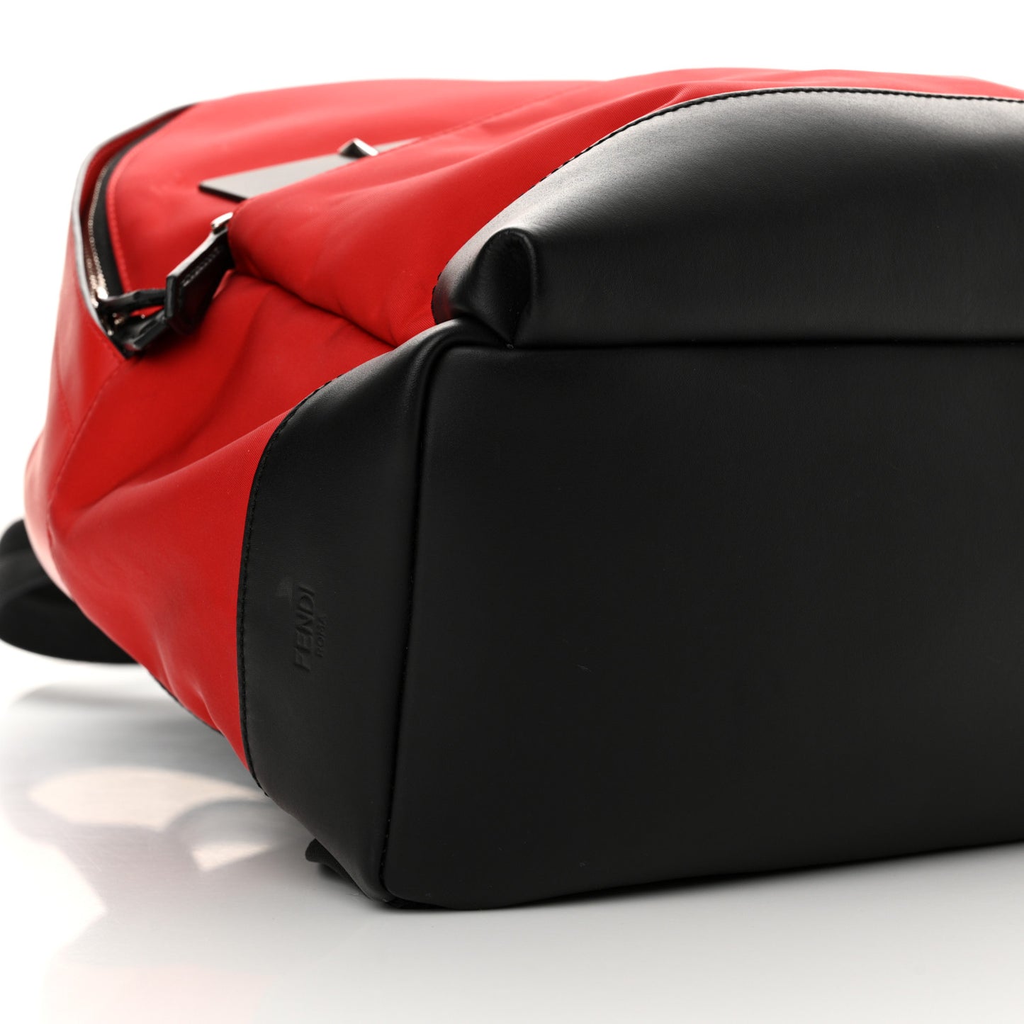 Nylon Vitello Liberty Vitello Dolce Monster Eyes Rounded Backpack Red Black