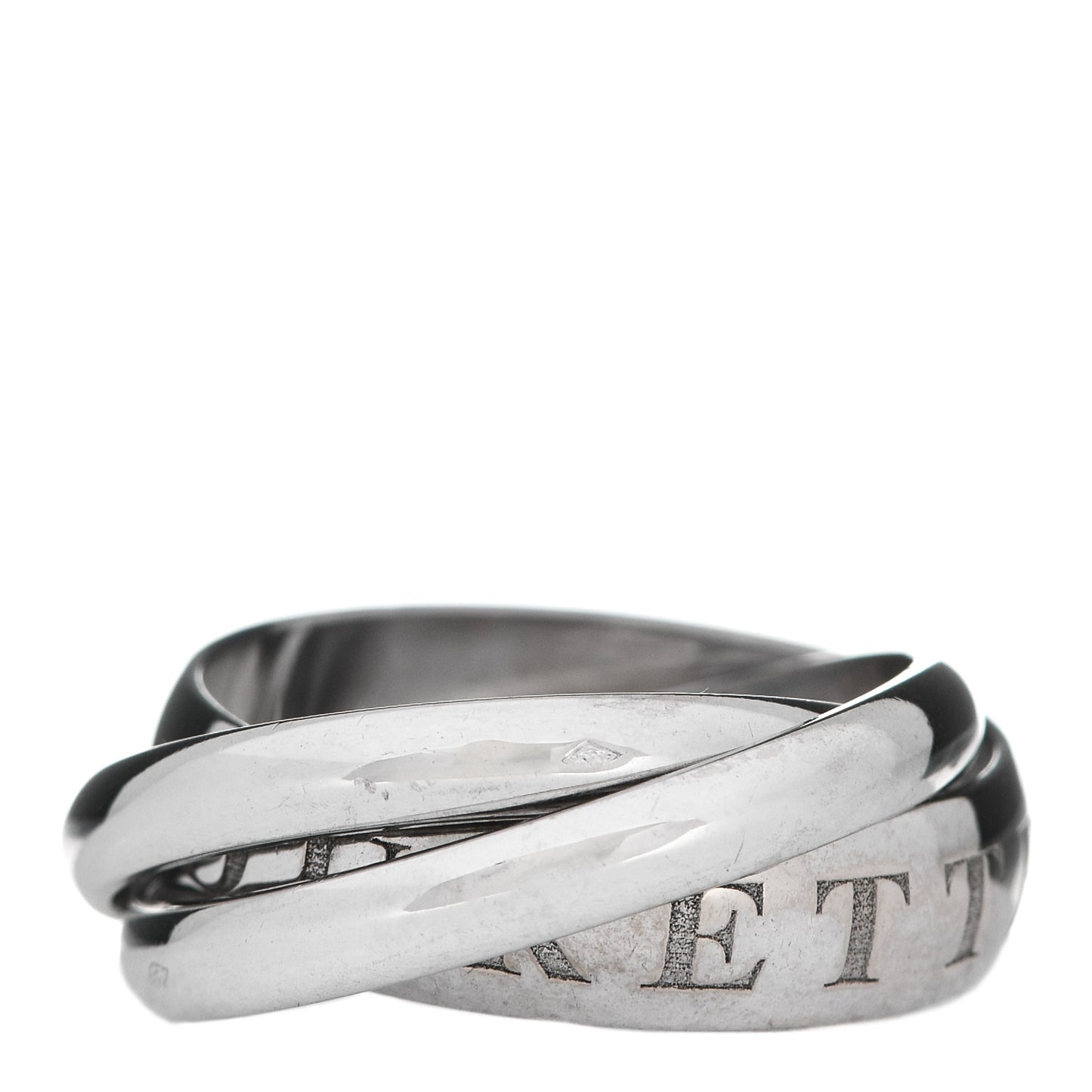 18K White Gold Amour Trinity Ring 55 7.25