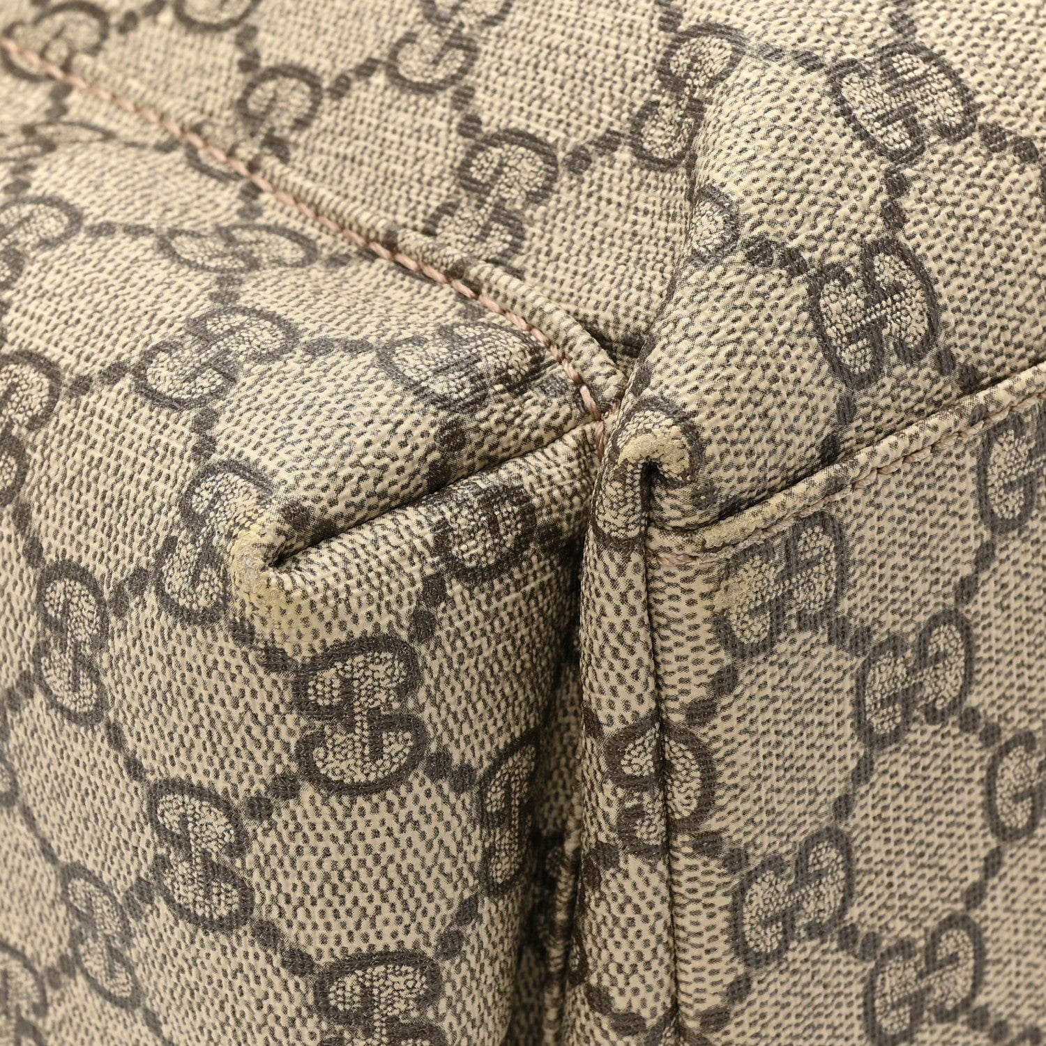 Gucci GG Plus Monogram Messenger Diaper Bag Dark Brown 11 of 15