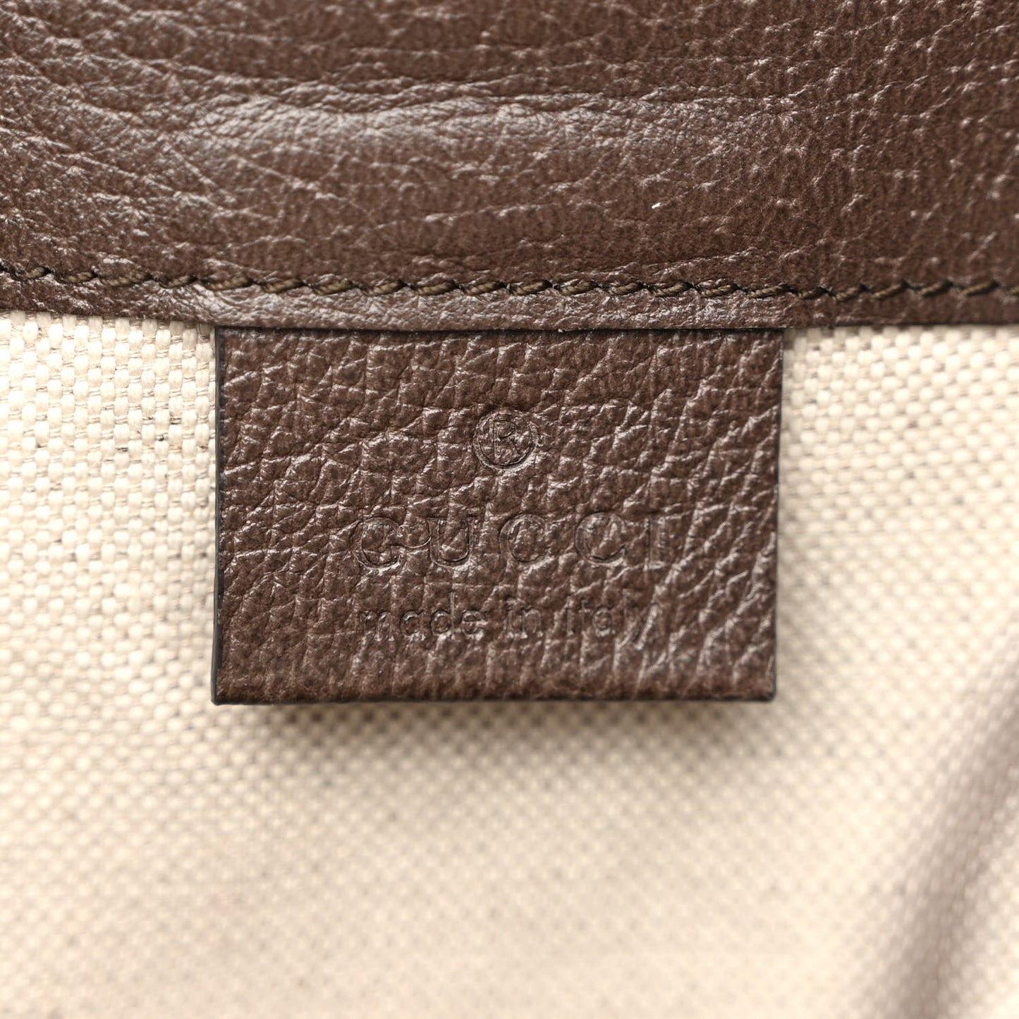 GG Supreme Monogram Web Ophidia Bucket Bag Brown