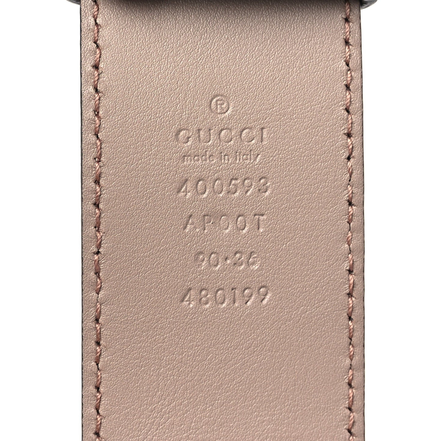 Calfskin Double G 40mm Belt 90 36 Porcelain Rose