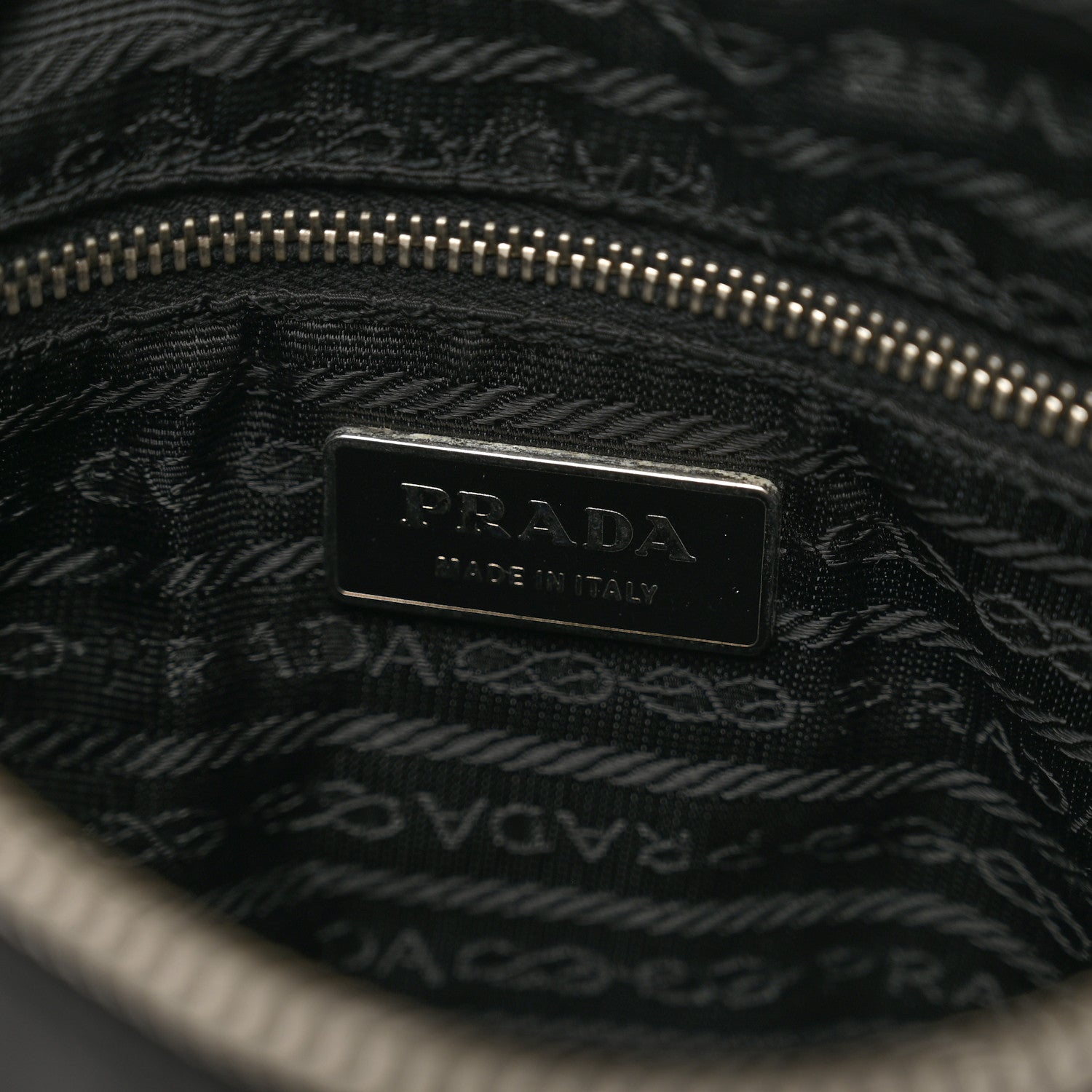 Prada Tessuto Nylon Calfskin Flat Messenger Bag Black 7 of 10