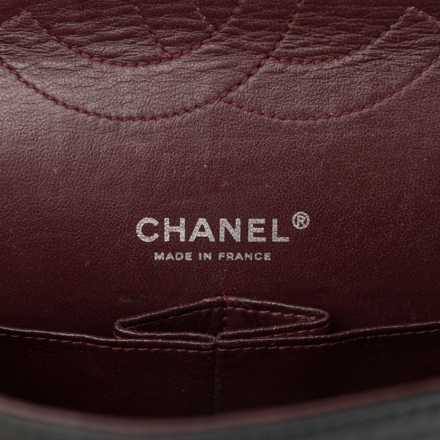 Aged Calfskin Quilted Medium Double Flap Black