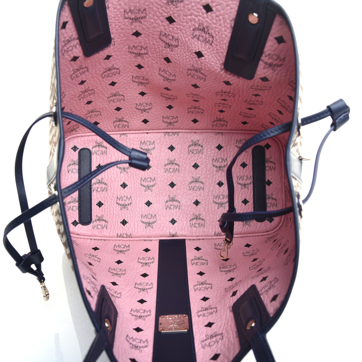 Visetos Medium Liz Reversible Shopper Tote Soft Pink
