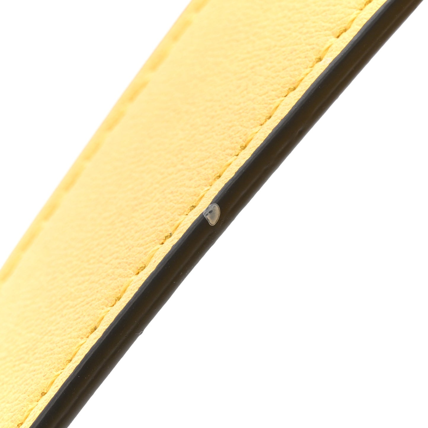 Vitello Fluffy Logo Horizontal Box Crossbody Bag Yellow Box Black