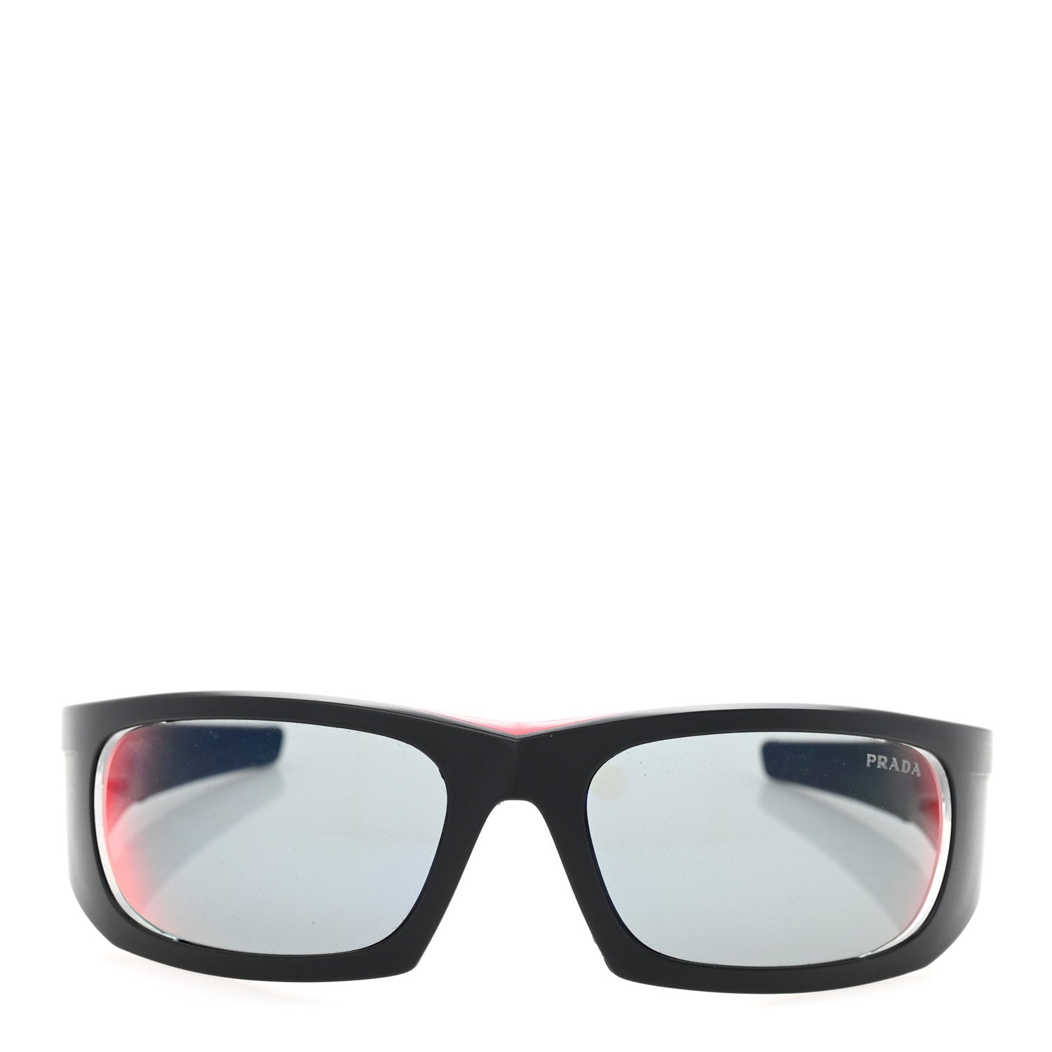 Prada Metal Rubber Linea Rossa Sport Sunglasses SPS 02Y Black 2 of 8